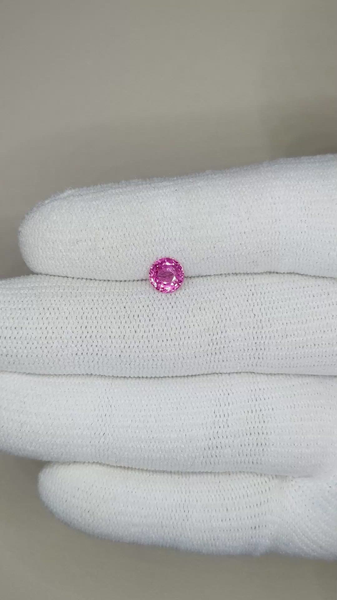 0.92 Ct. Pink Sapphire from Ceylon (Sri Lanka) Size Video