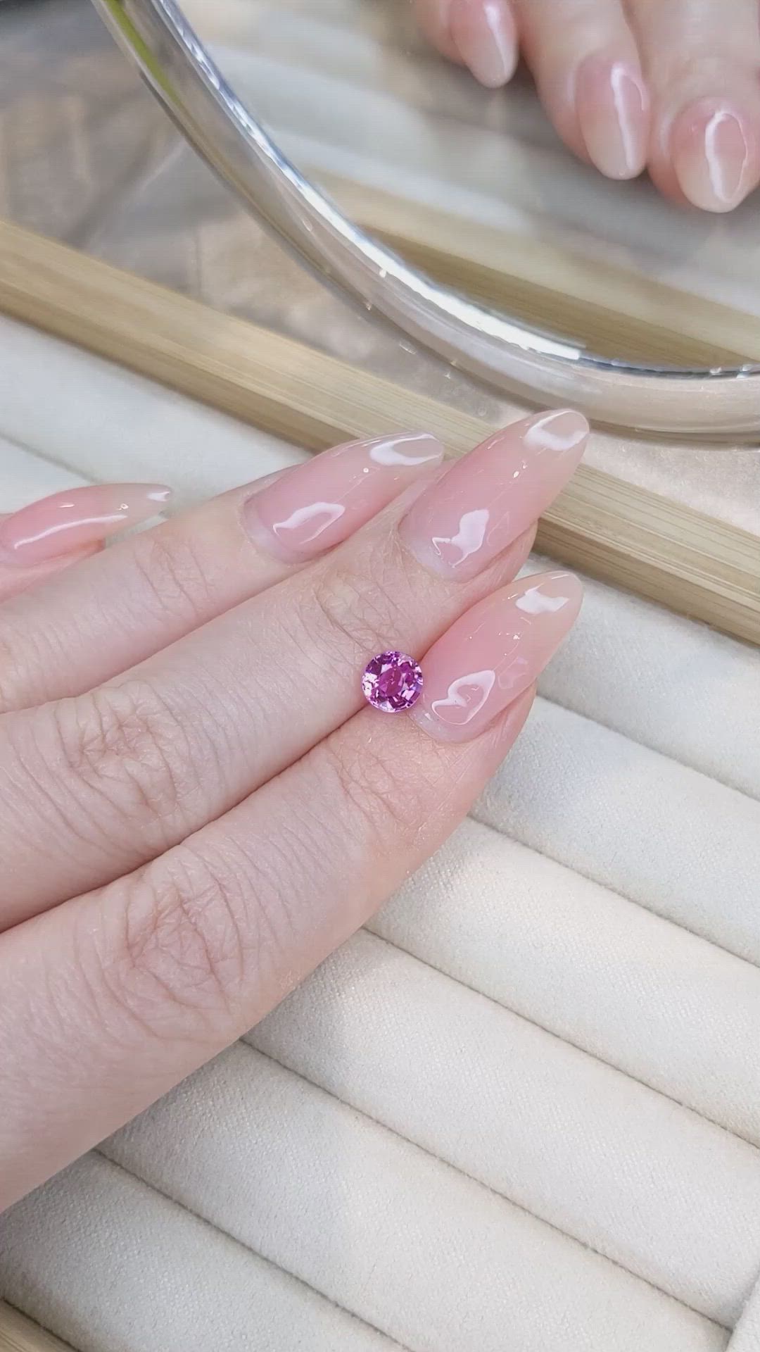 0.92 Ct. Pink Sapphire from Ceylon (Sri Lanka) Size Video