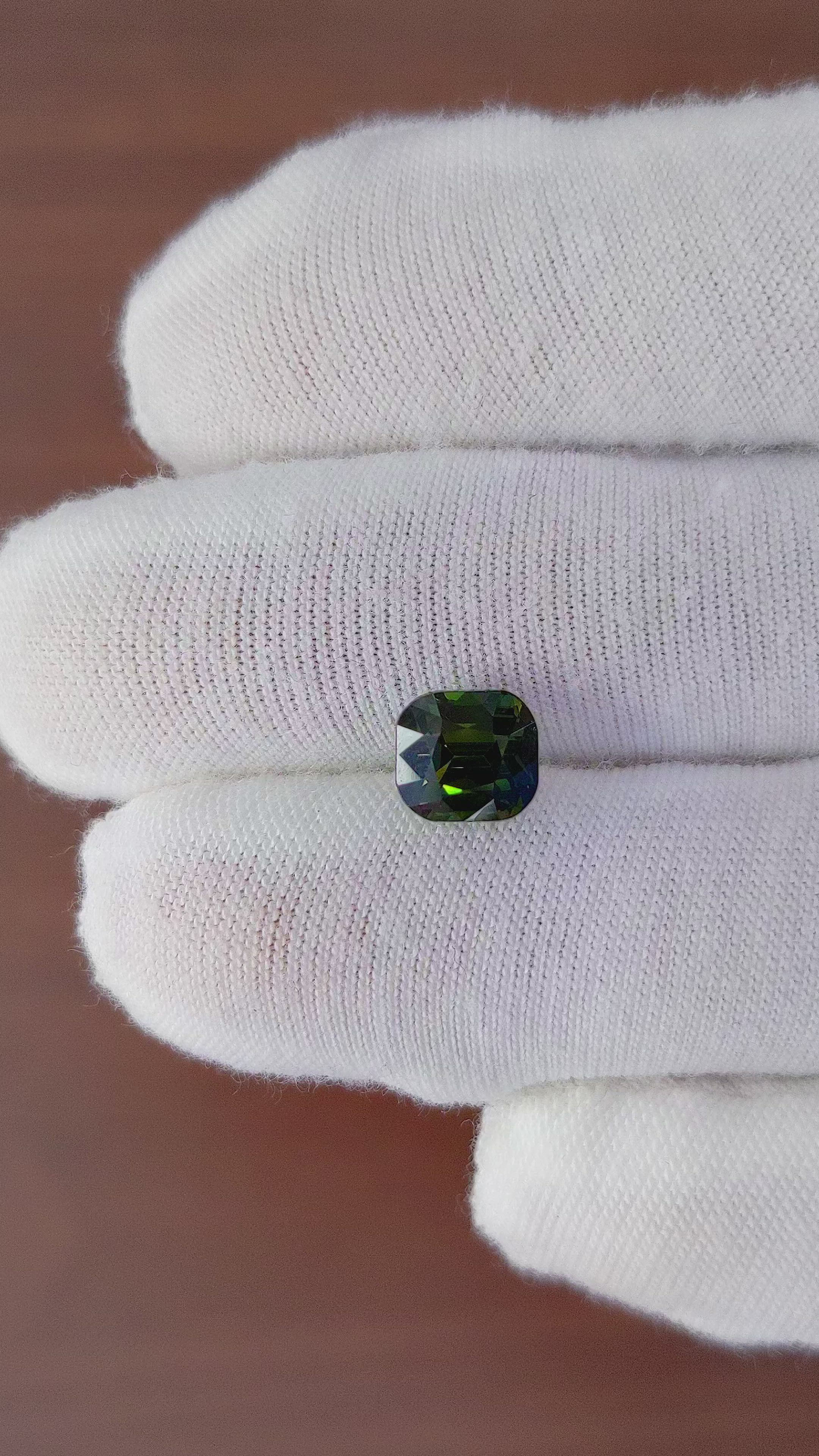 3.04 Ct. Green Sapphire from Tanzania Size Video