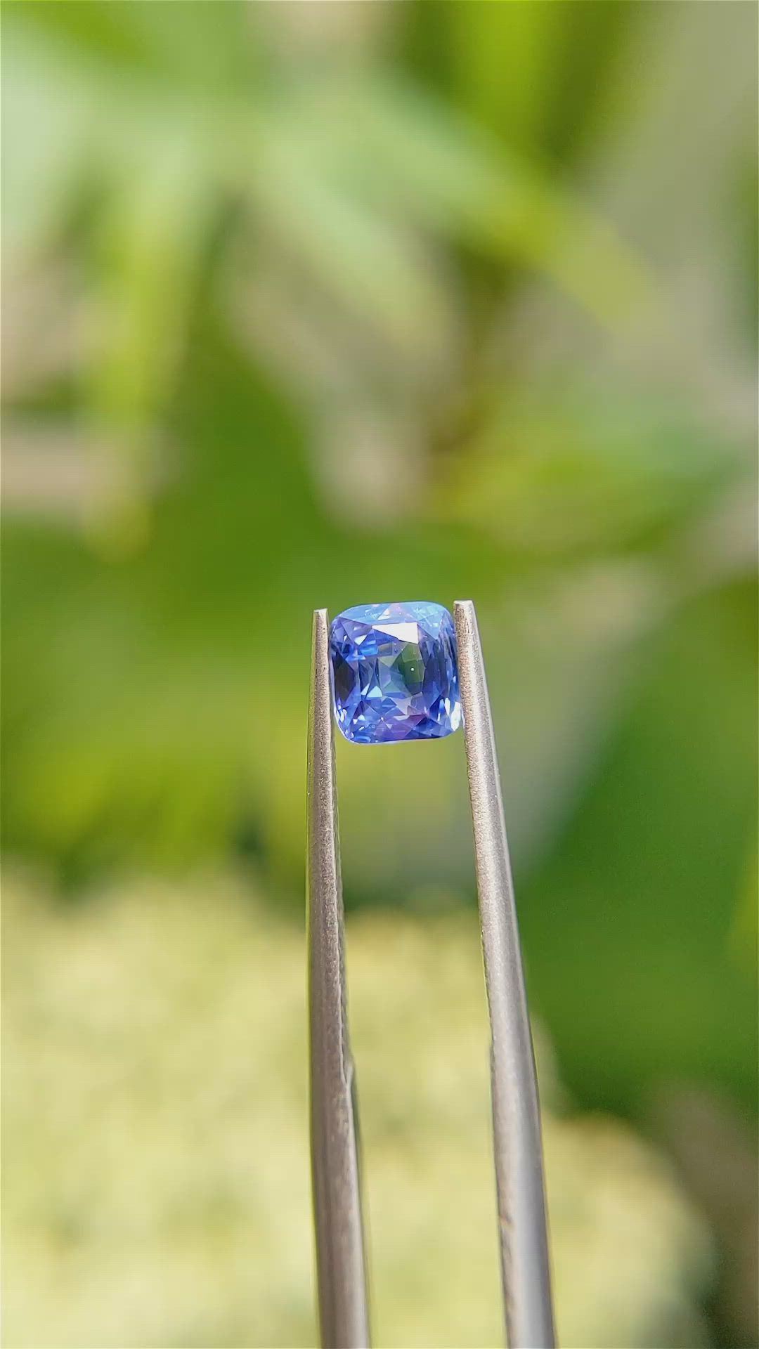 1.11 Ct. Blue Sapphire from Ceylon (Sri Lanka) Size Video