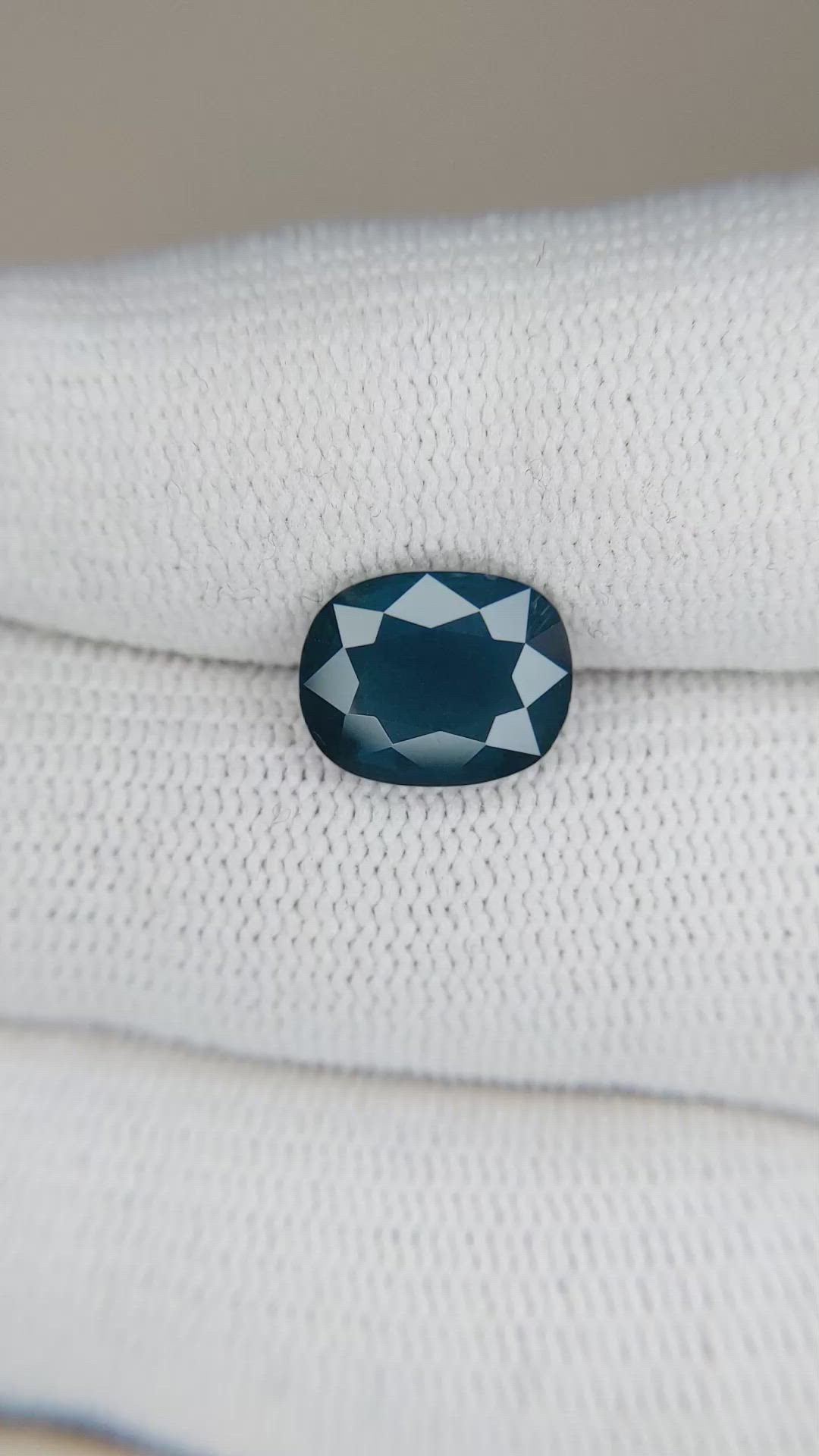 3.43 Ct. Blue Sapphire from Ethiopia Size Video