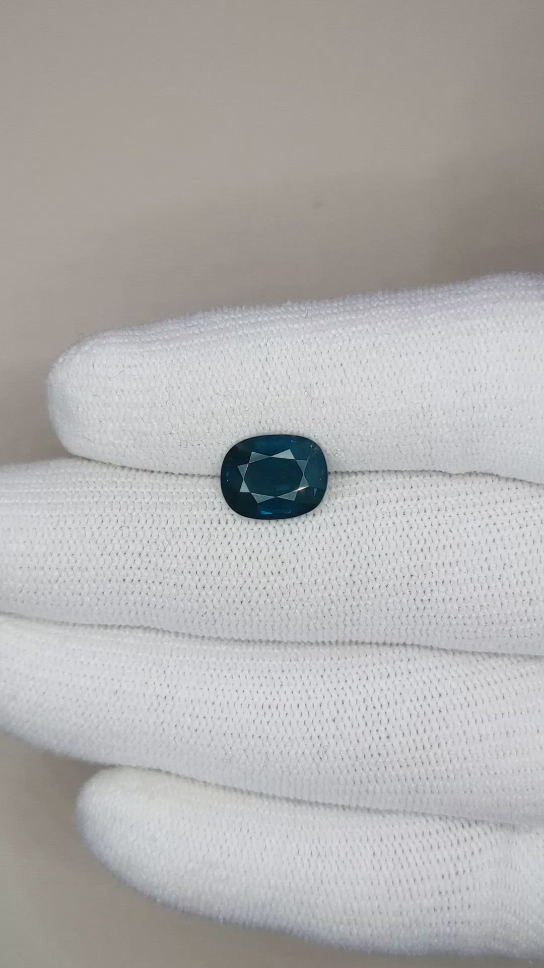 3.43 Ct. Blue Sapphire from Ethiopia Size Video