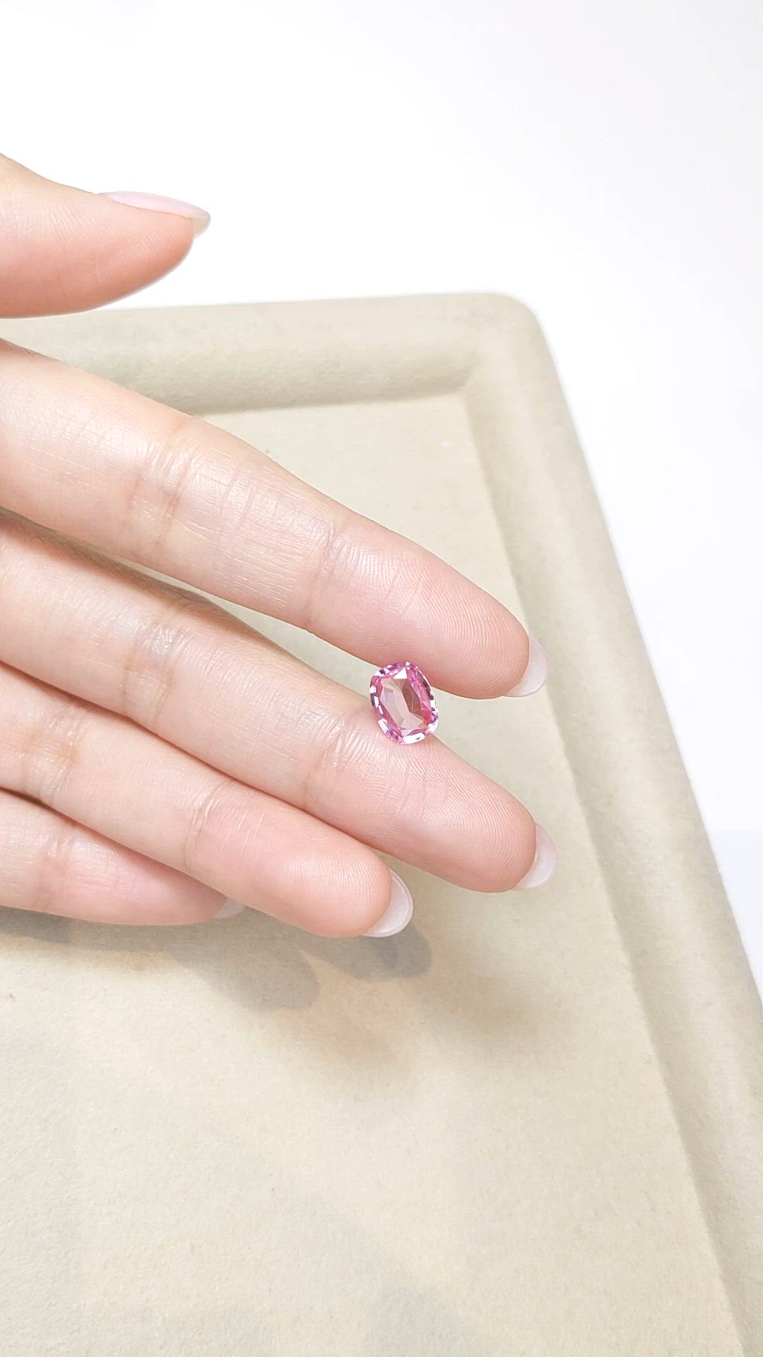1.99 Ct. Pink Sapphire from Ceylon (Sri Lanka) Size Video
