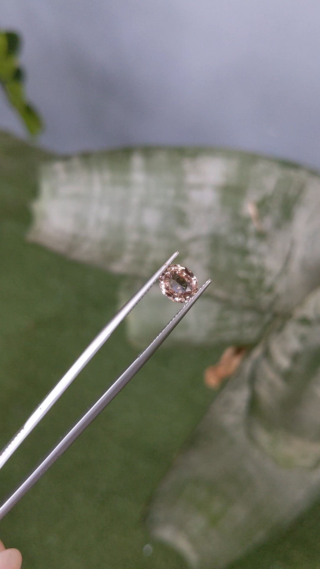 1.53 Ct. Pinkish Brown Sapphire from Ceylon (Sri Lanka) Size Video
