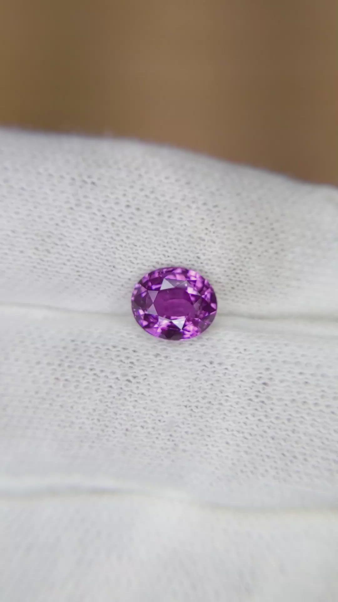 2.05 Ct. Purple Sapphire from Ceylon (Sri Lanka) Size Video