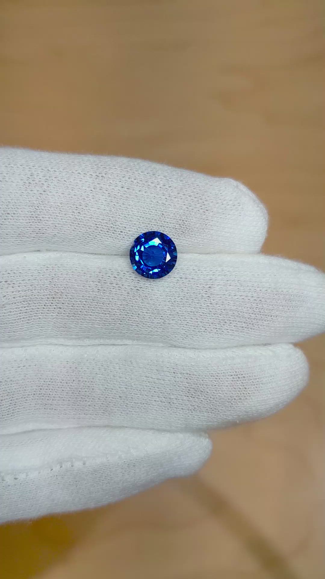 2.06 Ct. Blue Sapphire from Ceylon (Sri Lanka) Size Video