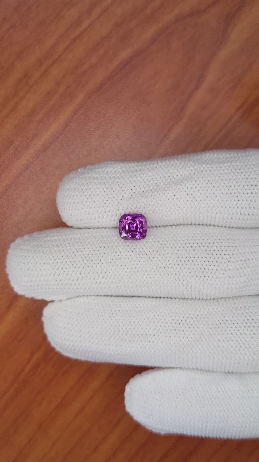 1.66 Ct. Purple Sapphire from Madagascar Size Video