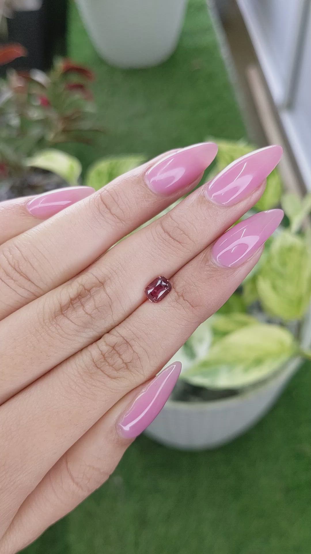 1.05 Ct. Orangish Brown Sapphire from Madagascar Size Video