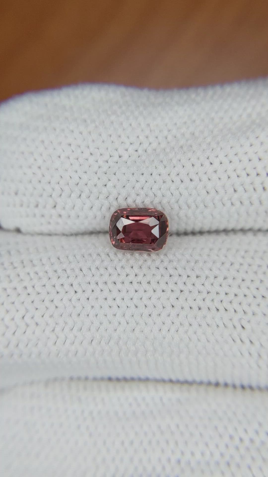1.05 Ct. Orangish Brown Sapphire from Madagascar Size Video
