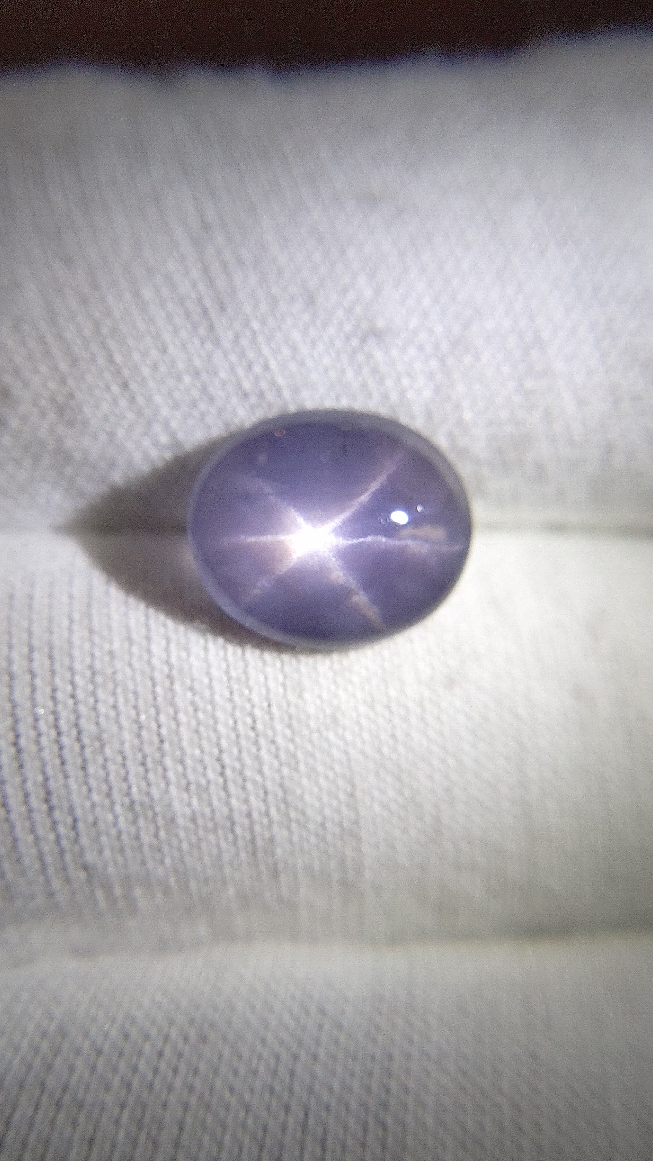 4.88 Ct. Grey Star Sapphire from Ceylon (Sri Lanka) Size Video