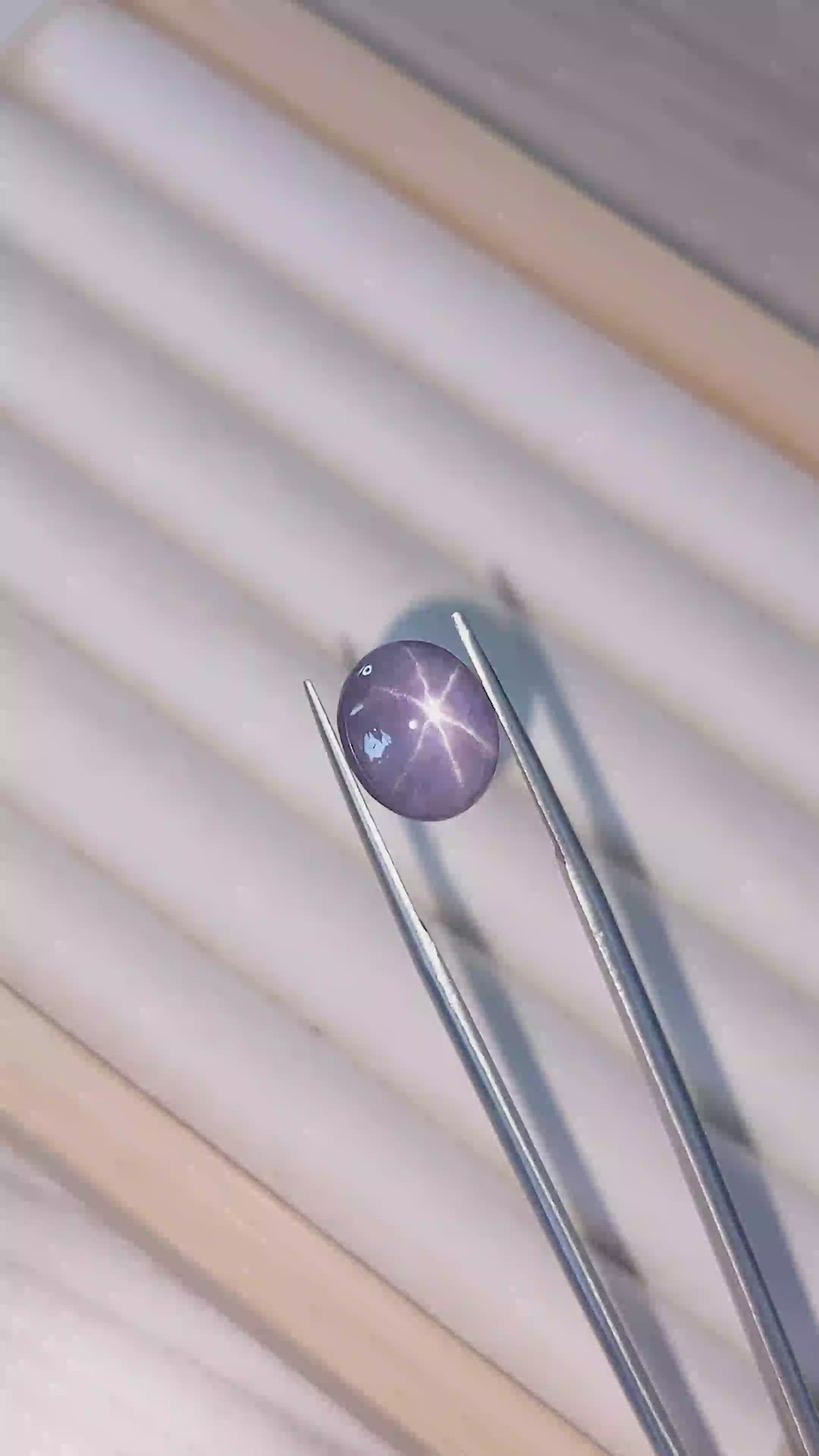 4.88 Ct. Grey Star Sapphire from Ceylon (Sri Lanka) Size Video