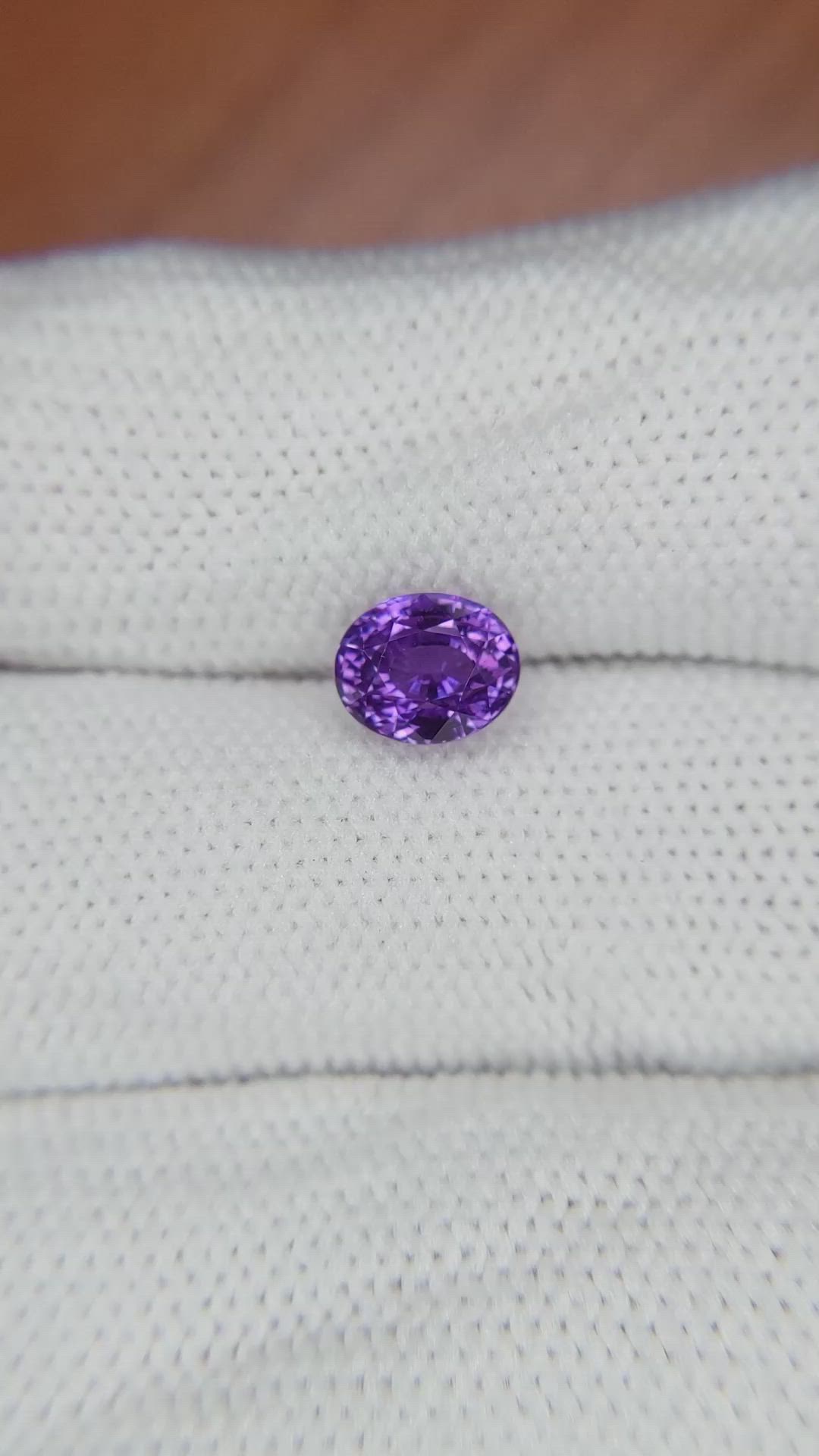 1.55 Ct. Purple Sapphire from Madagascar Size Video