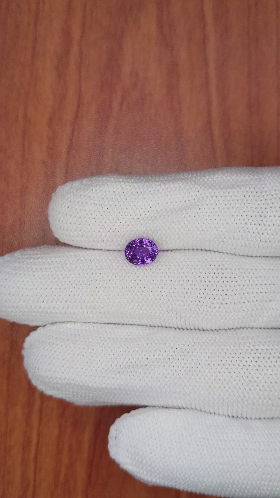 1.55 Ct. Purple Sapphire from Madagascar Size Video