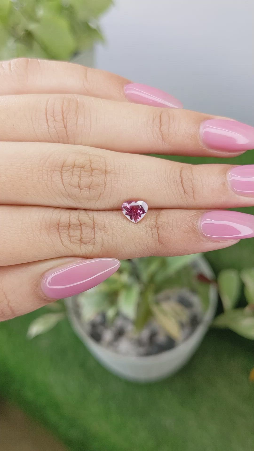 1.25 Ct. Purplish Pink Sapphire from Madagascar Size Video