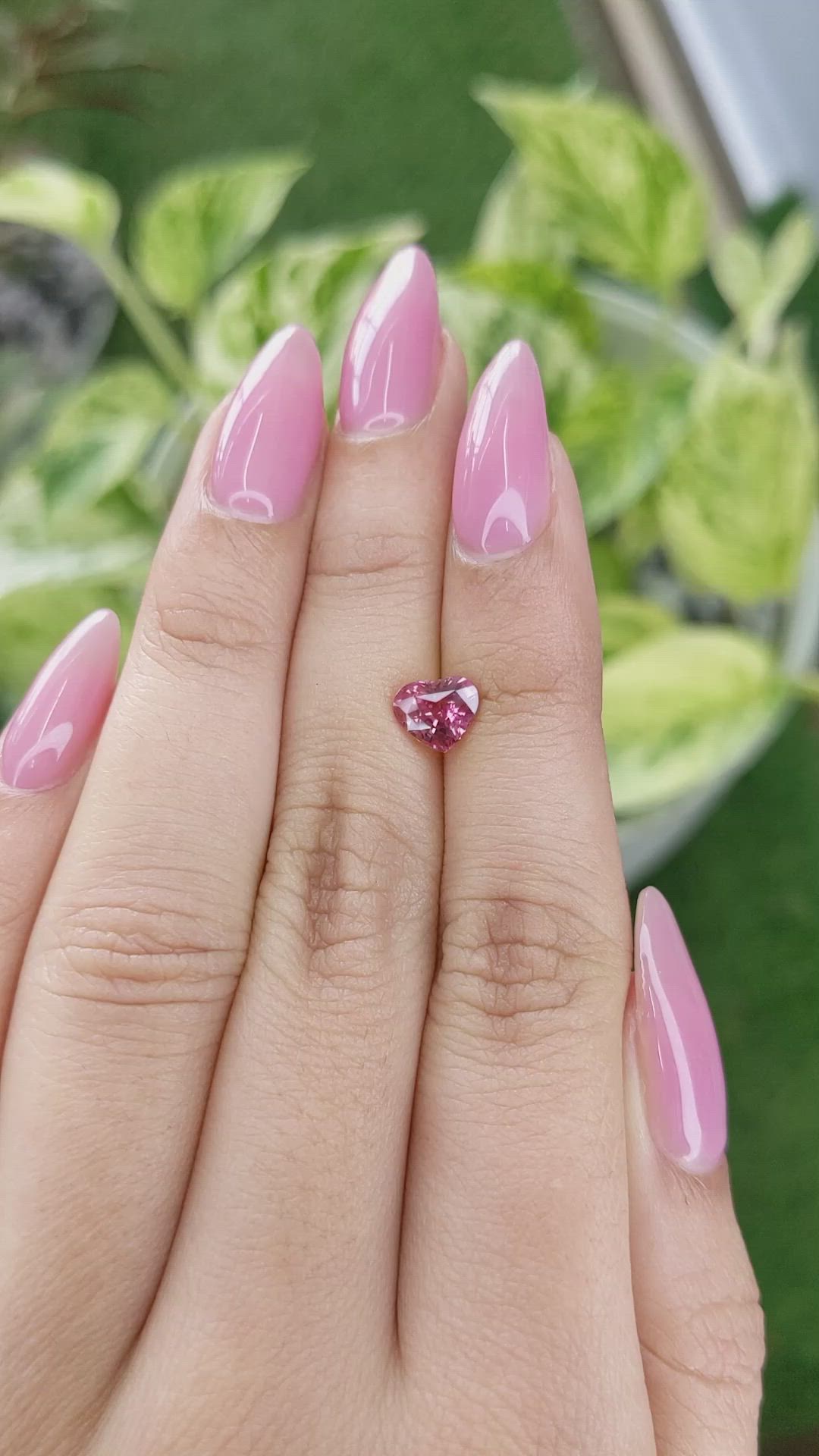 1.25 Ct. Purplish Pink Sapphire from Madagascar Size Video
