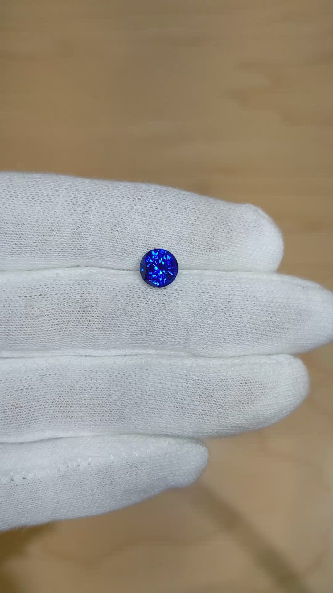 1.99 Ct. Blue Sapphire from Ceylon (Sri Lanka) Size Video