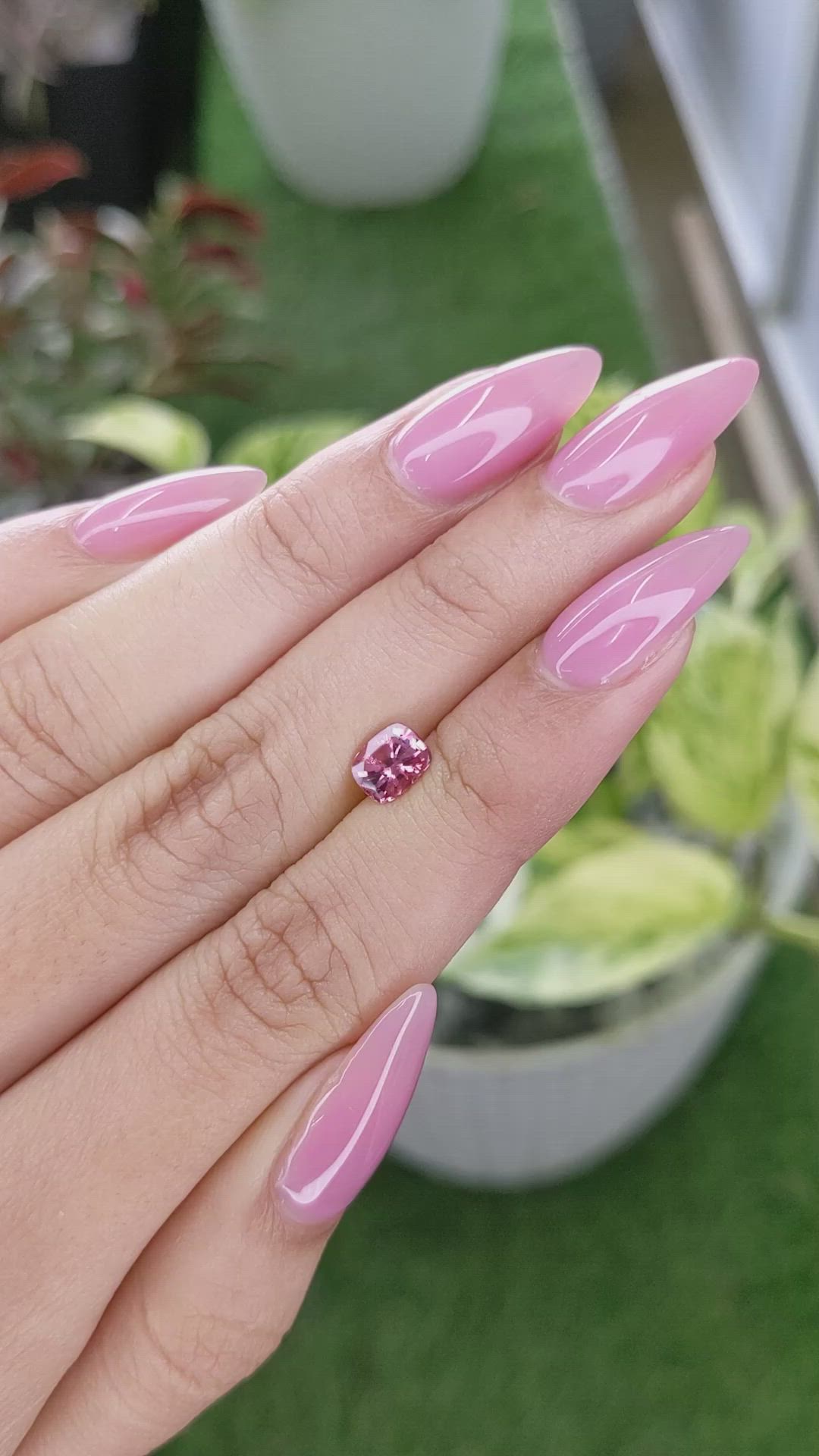 1.03 Ct. Pink Sapphire from Madagascar Size Video