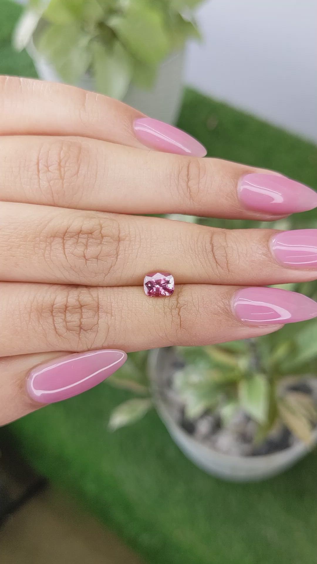 1.03 Ct. Pink Sapphire from Madagascar Size Video