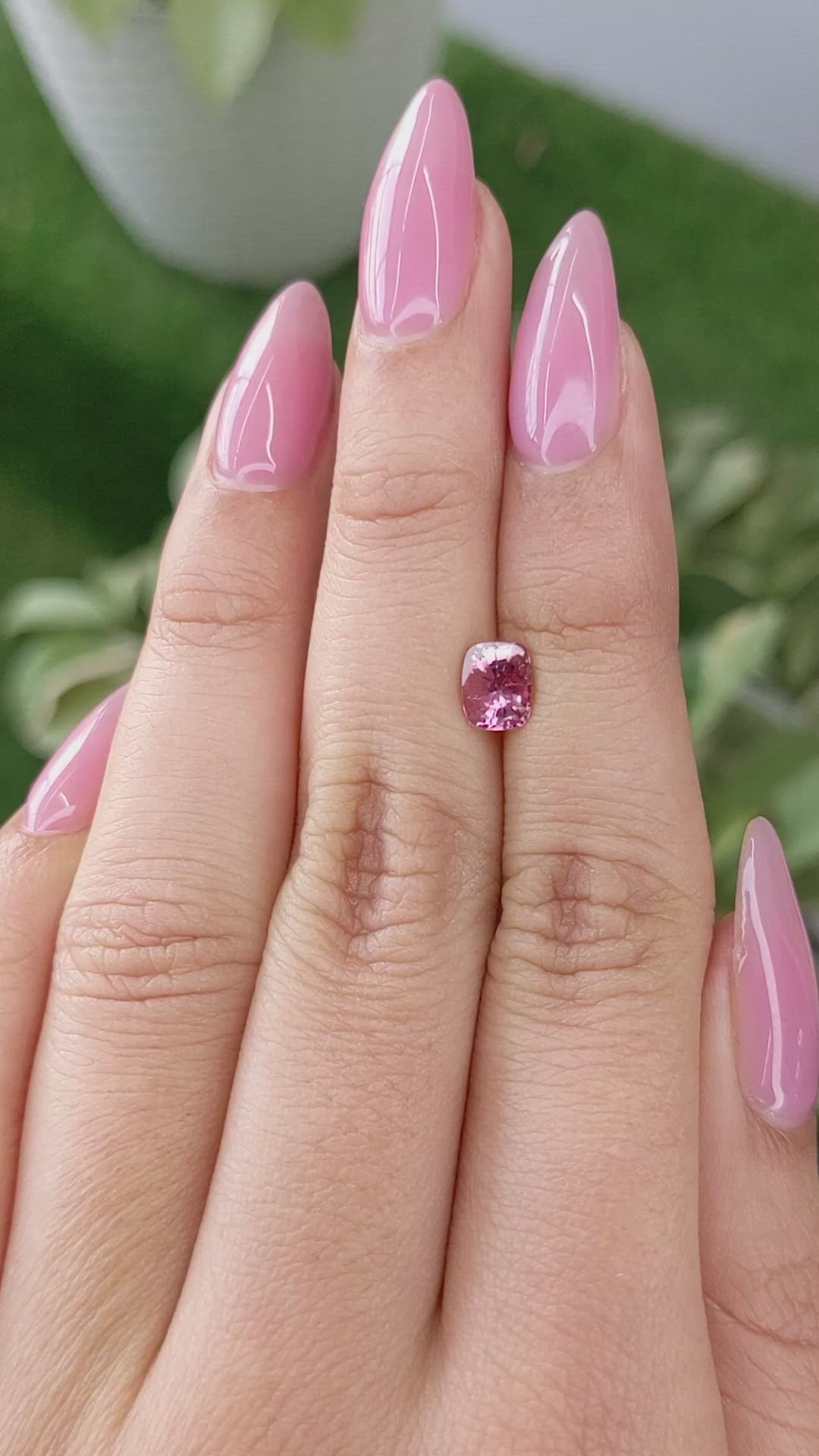 1.03 Ct. Pink Sapphire from Madagascar Size Video