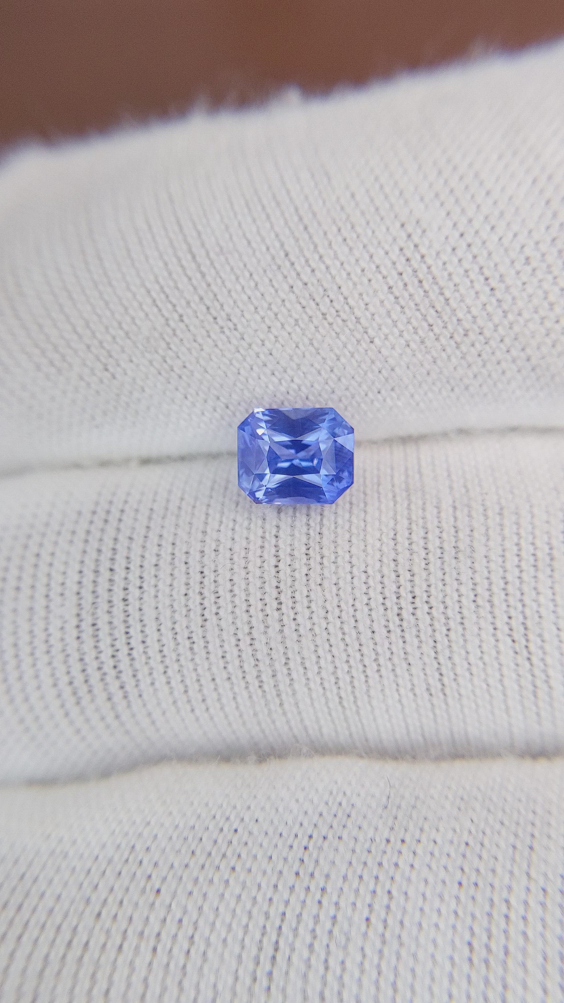 1.26 Ct. Blue Sapphire from Ceylon (Sri Lanka) Size Video