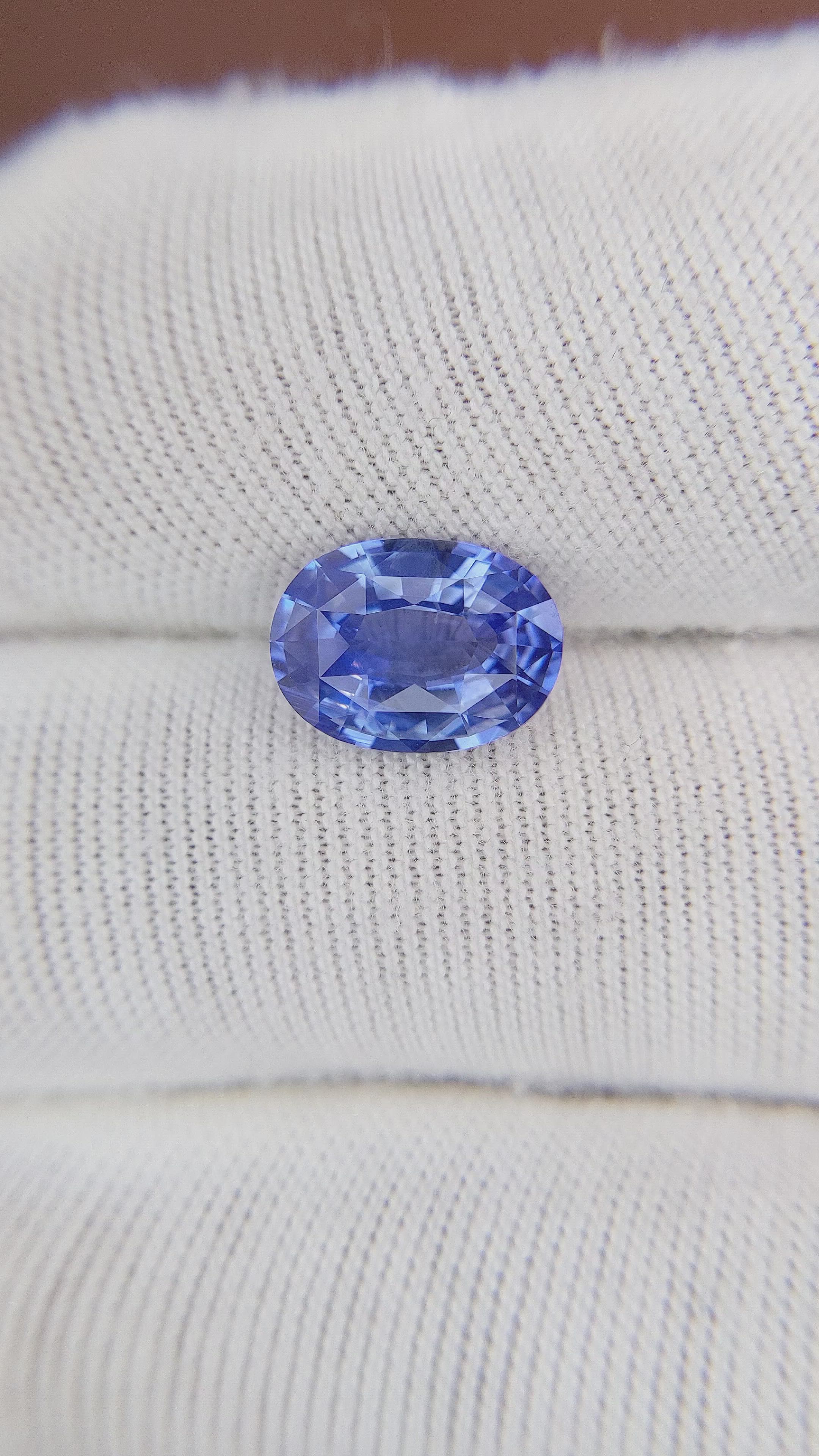 2.88 Ct. Blue Sapphire from Ceylon (Sri Lanka) Size Video