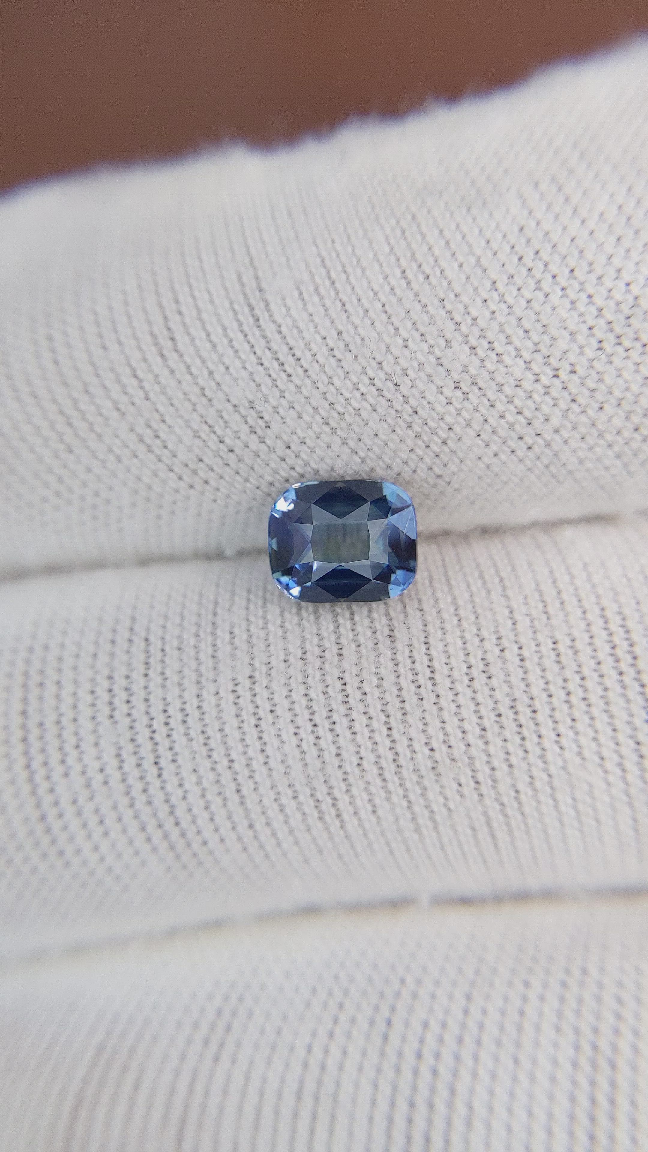 1.64 Ct. Blue Sapphire from Ceylon (Sri Lanka) Size Video