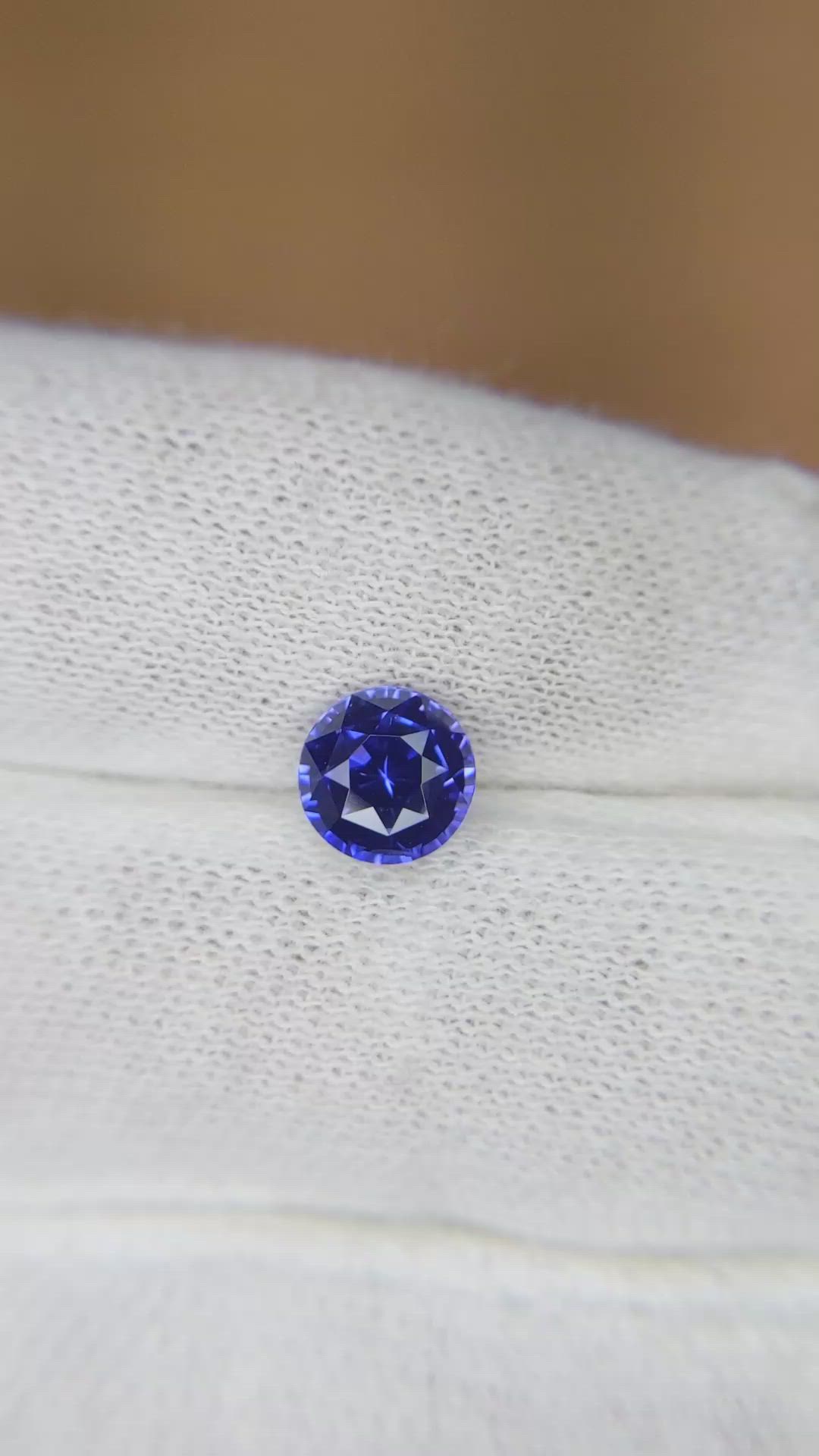 1.56 Ct. Blue Sapphire from Ceylon (Sri Lanka) Size Video