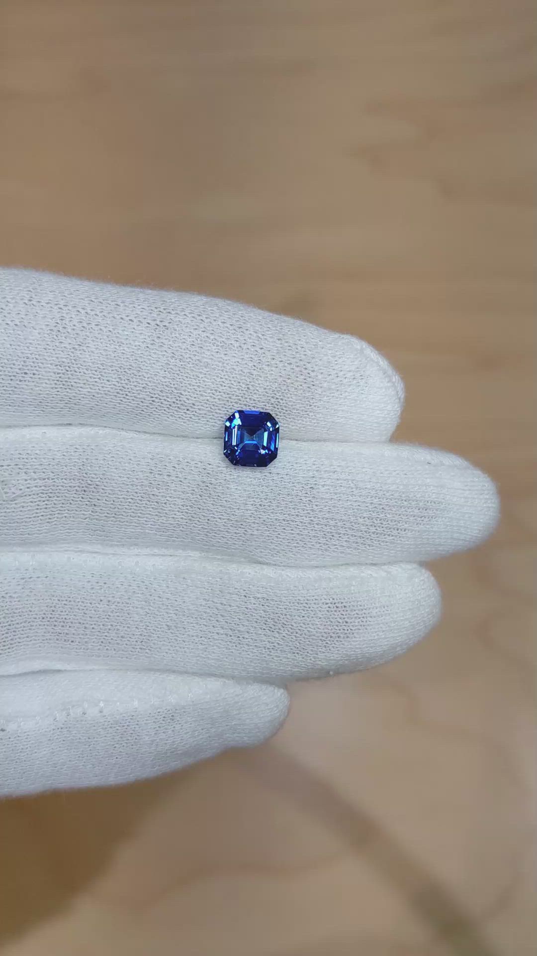 1.49 Ct. Blue Sapphire from Ceylon (Sri Lanka) Size Video