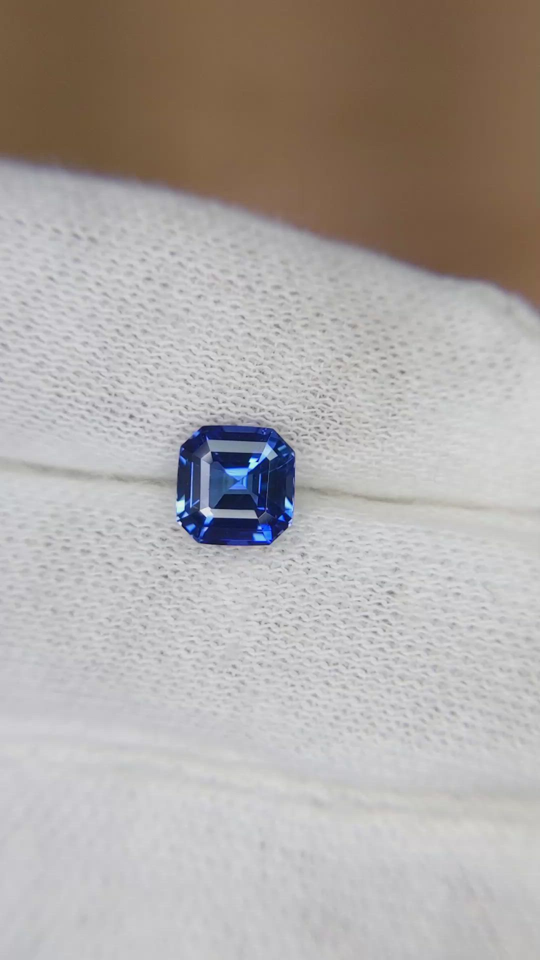 1.49 Ct. Blue Sapphire from Ceylon (Sri Lanka) Size Video