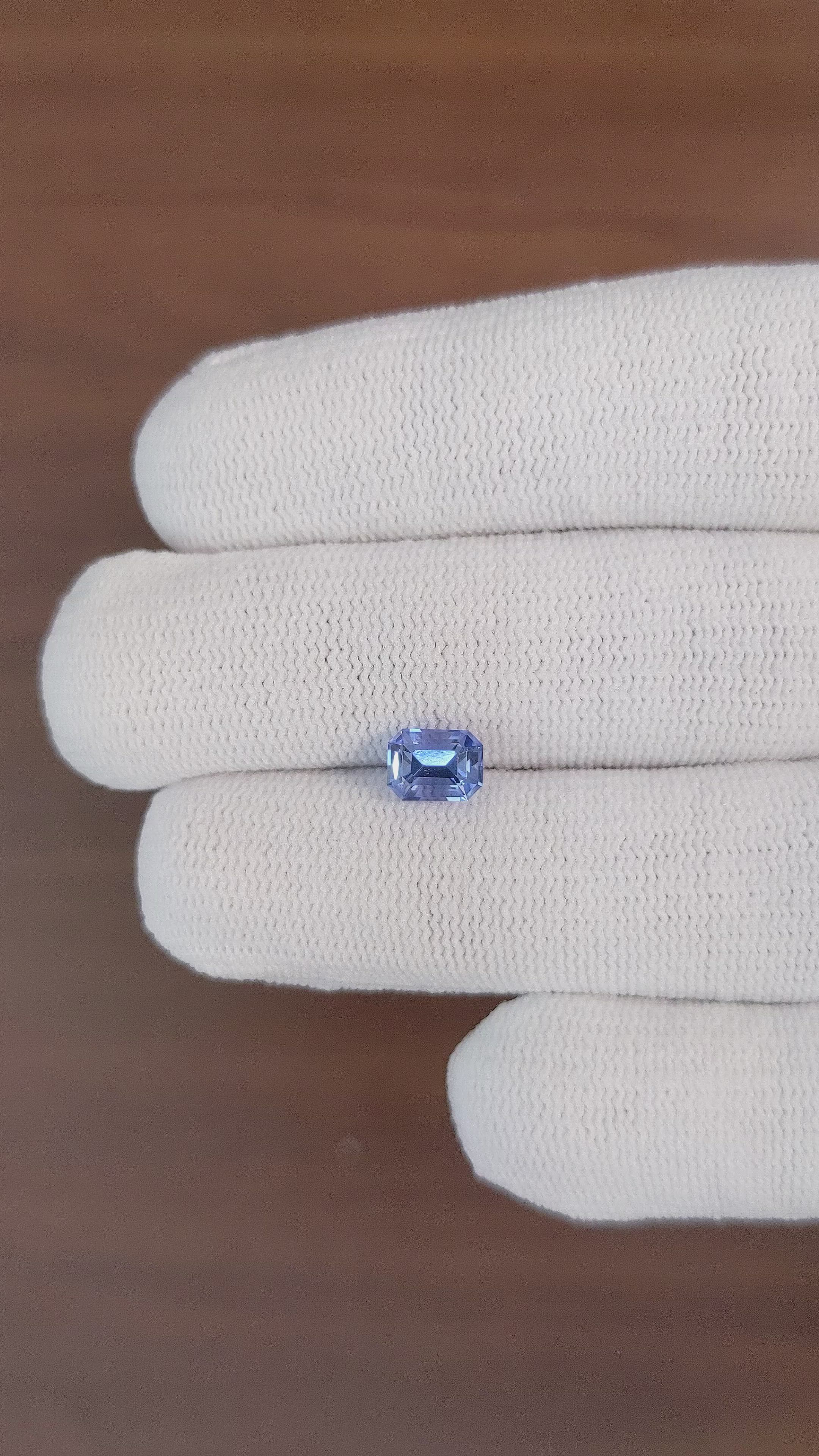 1.38 Ct. Blue Sapphire from Ceylon (Sri Lanka) Size Video