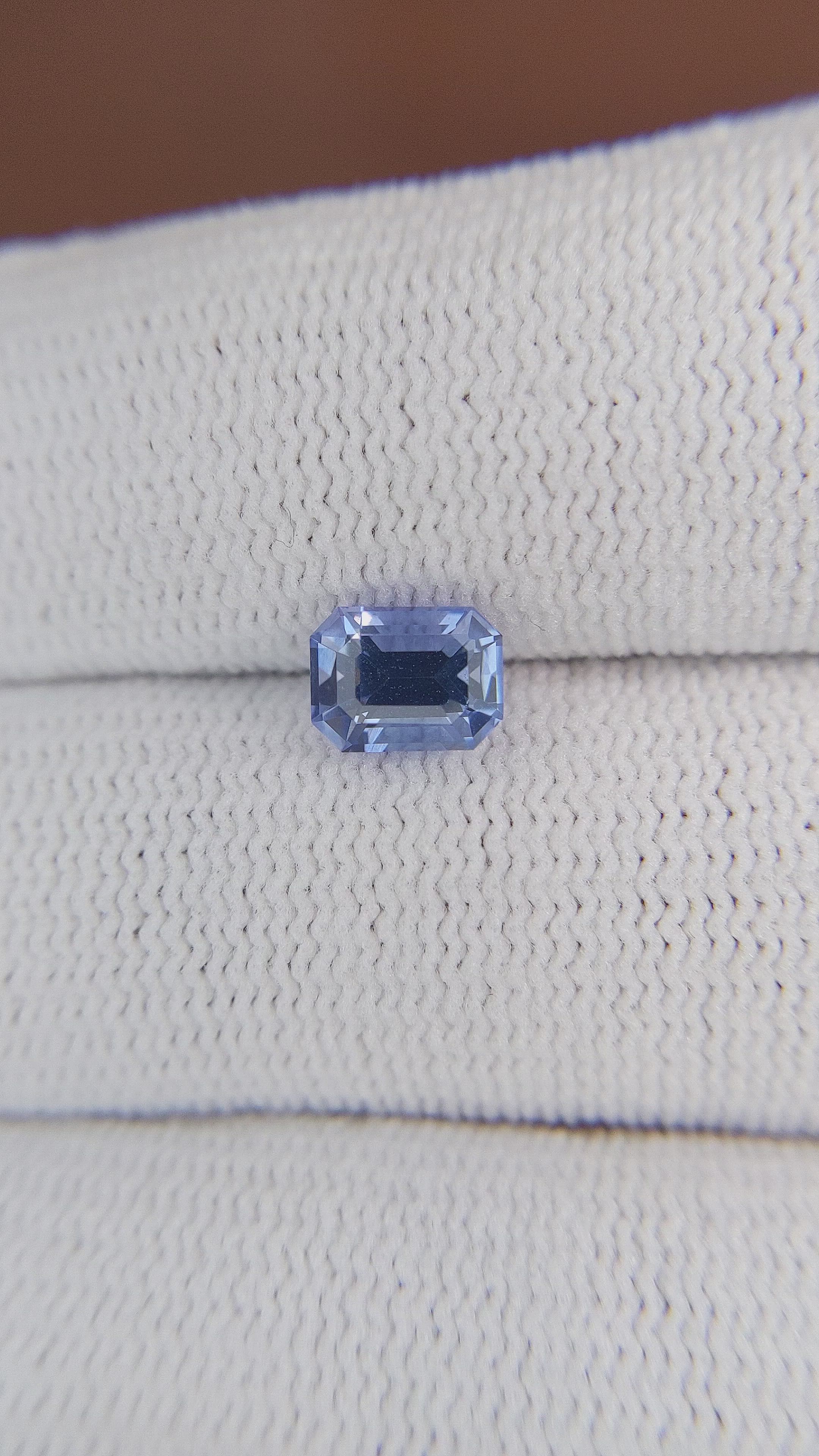 1.38 Ct. Blue Sapphire from Ceylon (Sri Lanka) Size Video