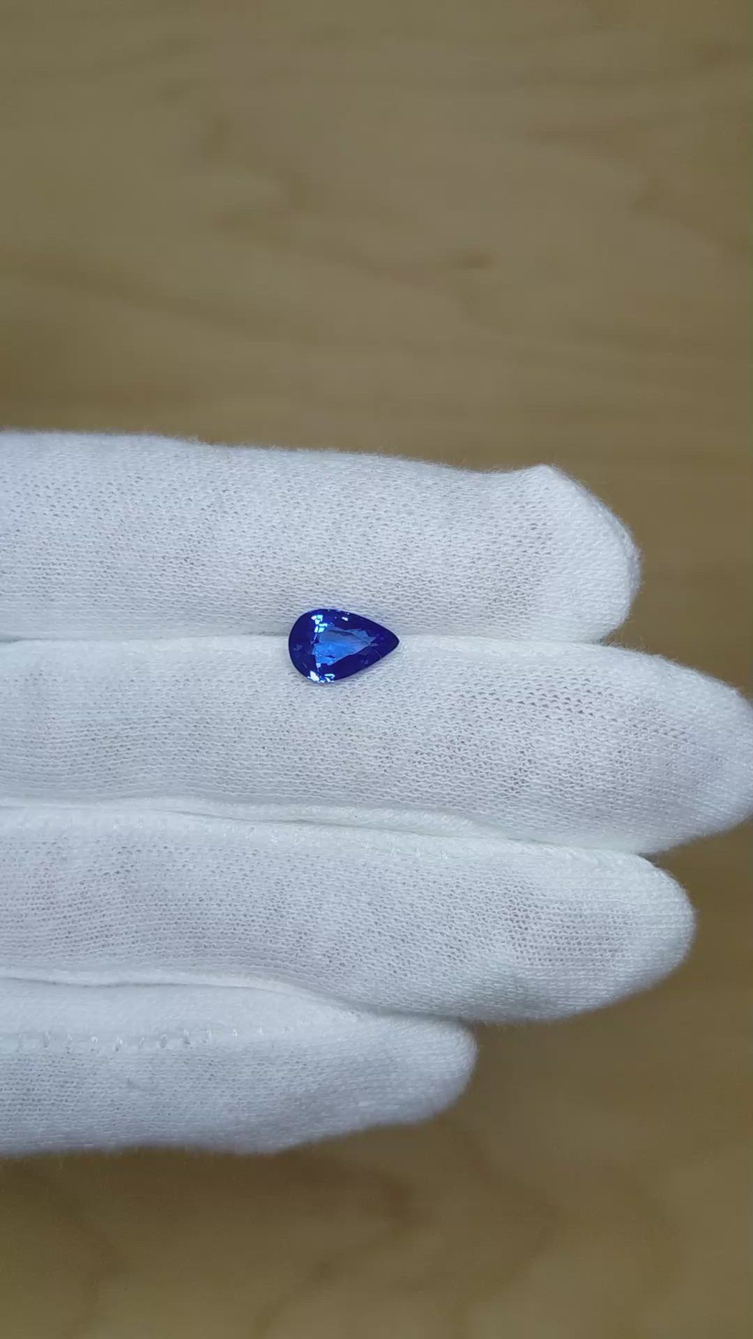 2.03 Ct. Blue Sapphire from Ceylon (Sri Lanka) Size Video