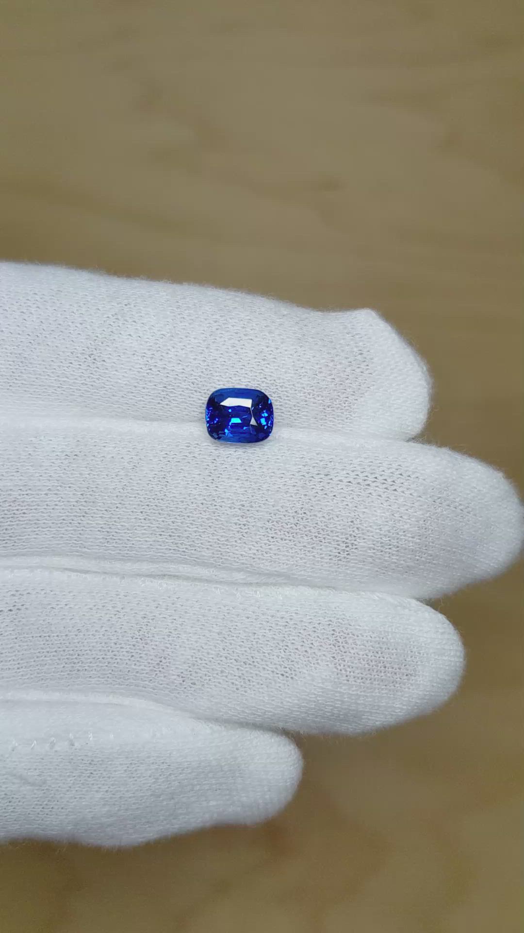2.03 Ct. Blue Sapphire from Ceylon (Sri Lanka) Size Video
