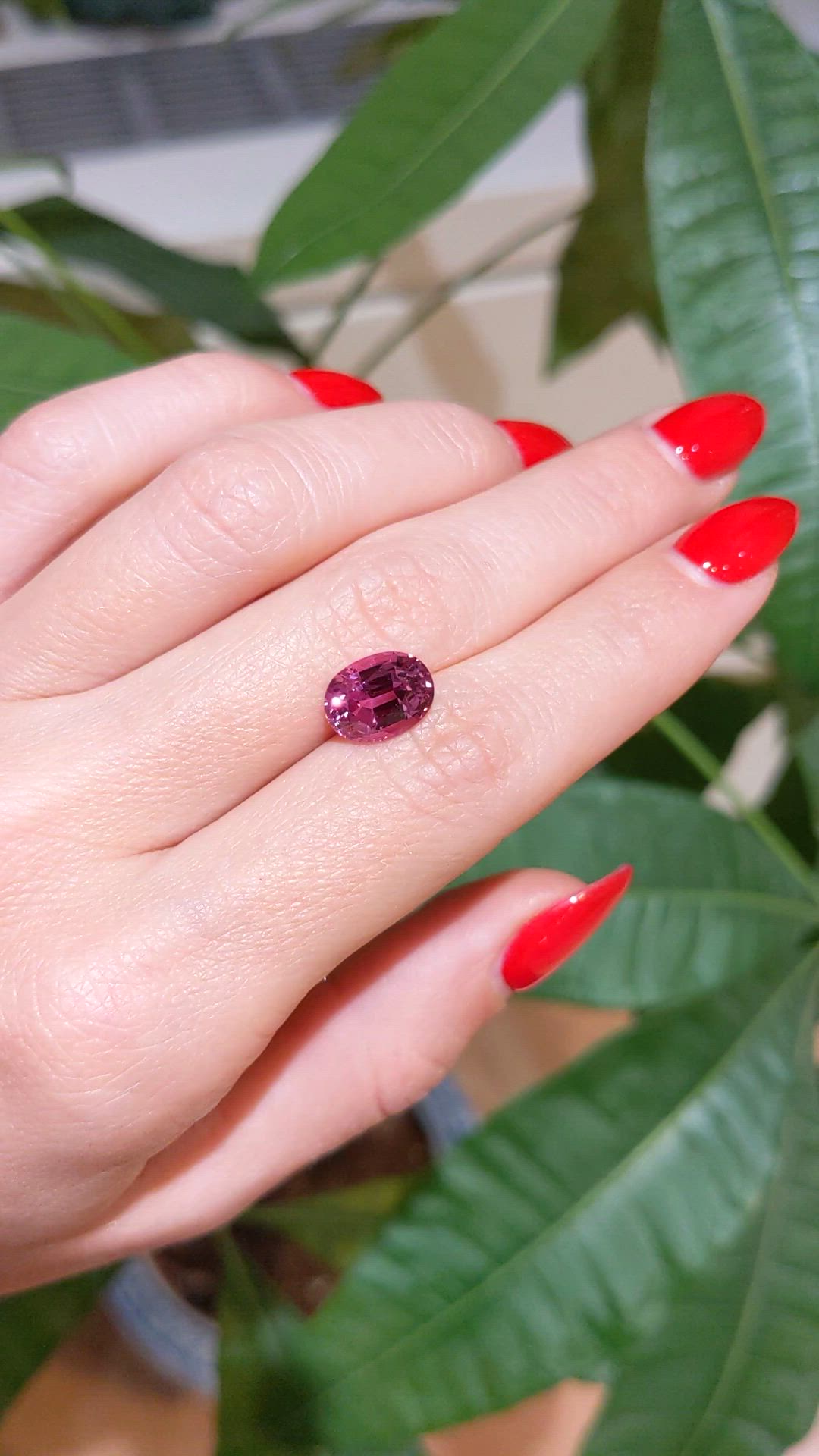 3.91 Ct. Pink Sapphire from Madagascar Size Video