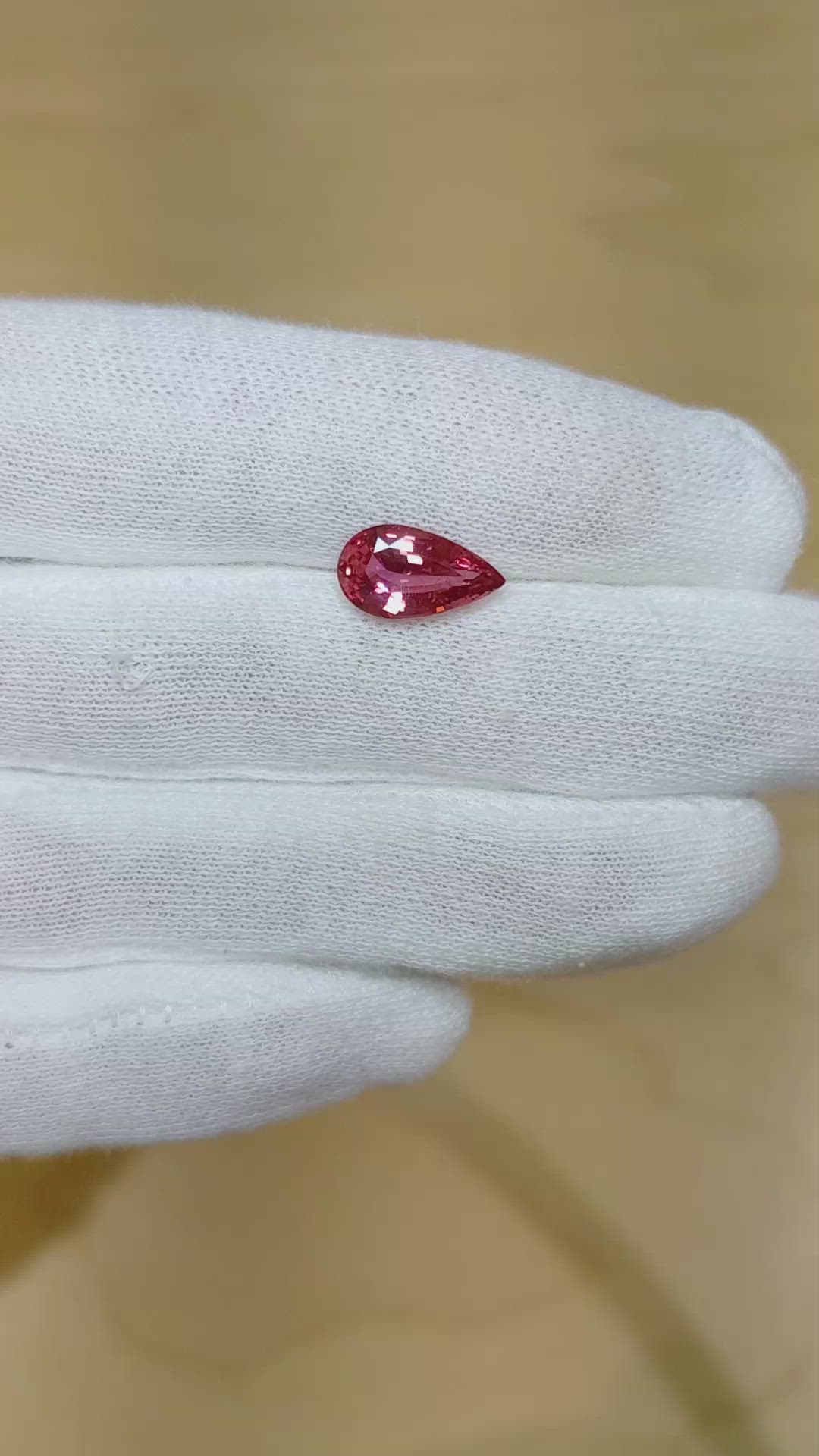 2.54 Ct. Padparadscha Sapphire from Madagascar Size Video