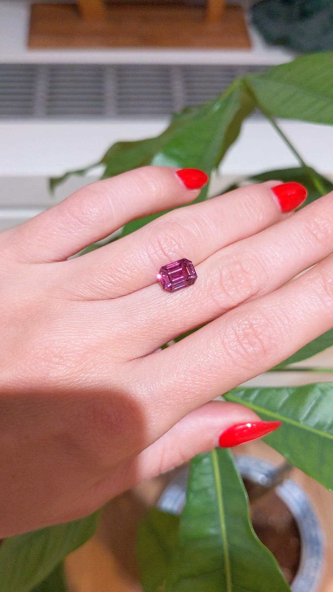 3.06 Ct. Pink Sapphire from Ceylon (Sri Lanka) Size Video