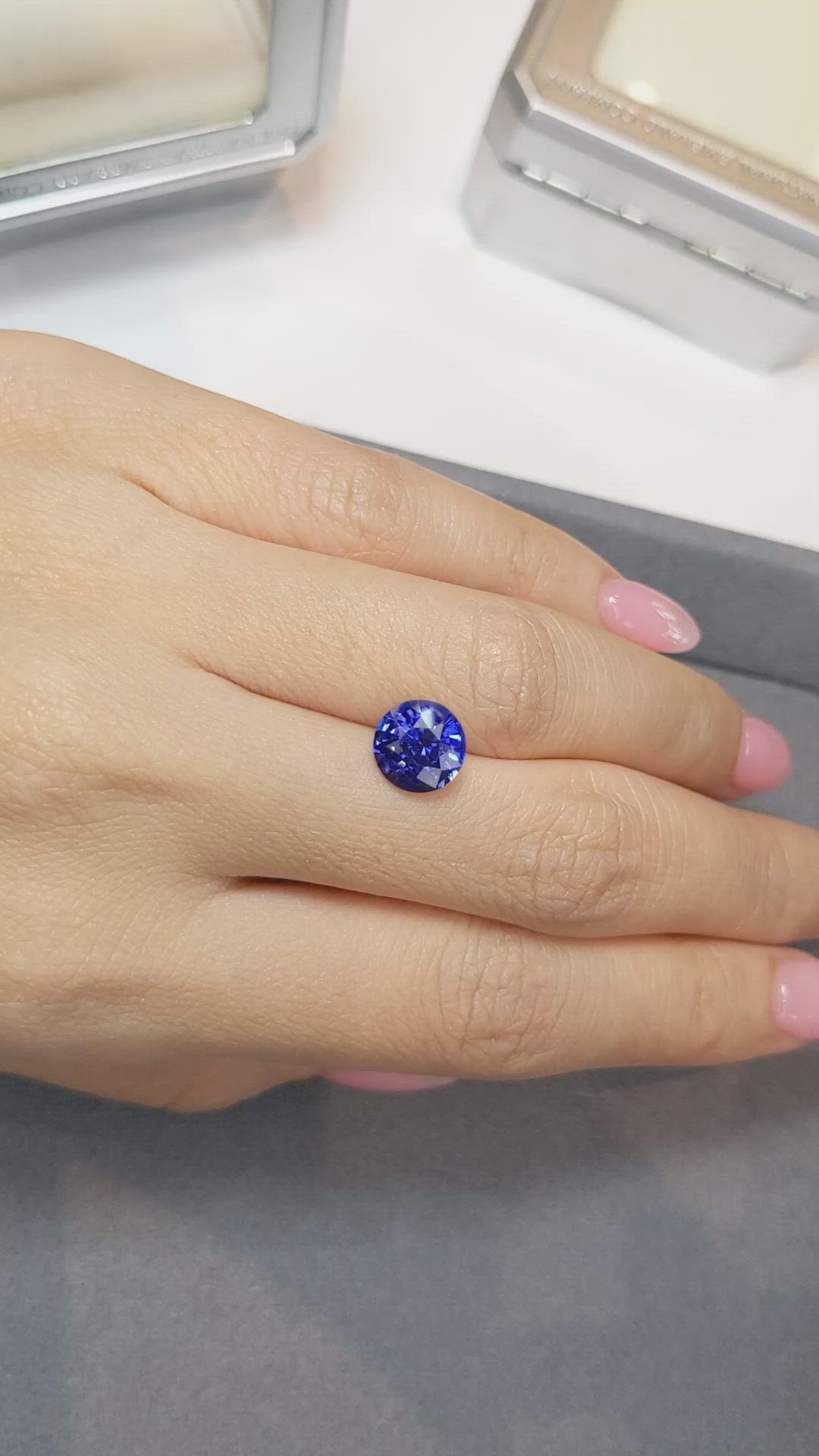 3.30 Ct. Blue Sapphire from Madagascar Size Video