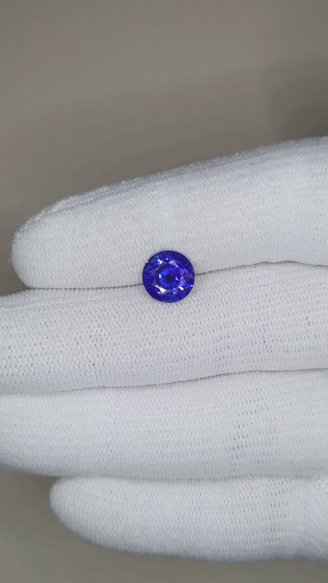 2.28 Ct. Blue Sapphire from Madagascar Size Video