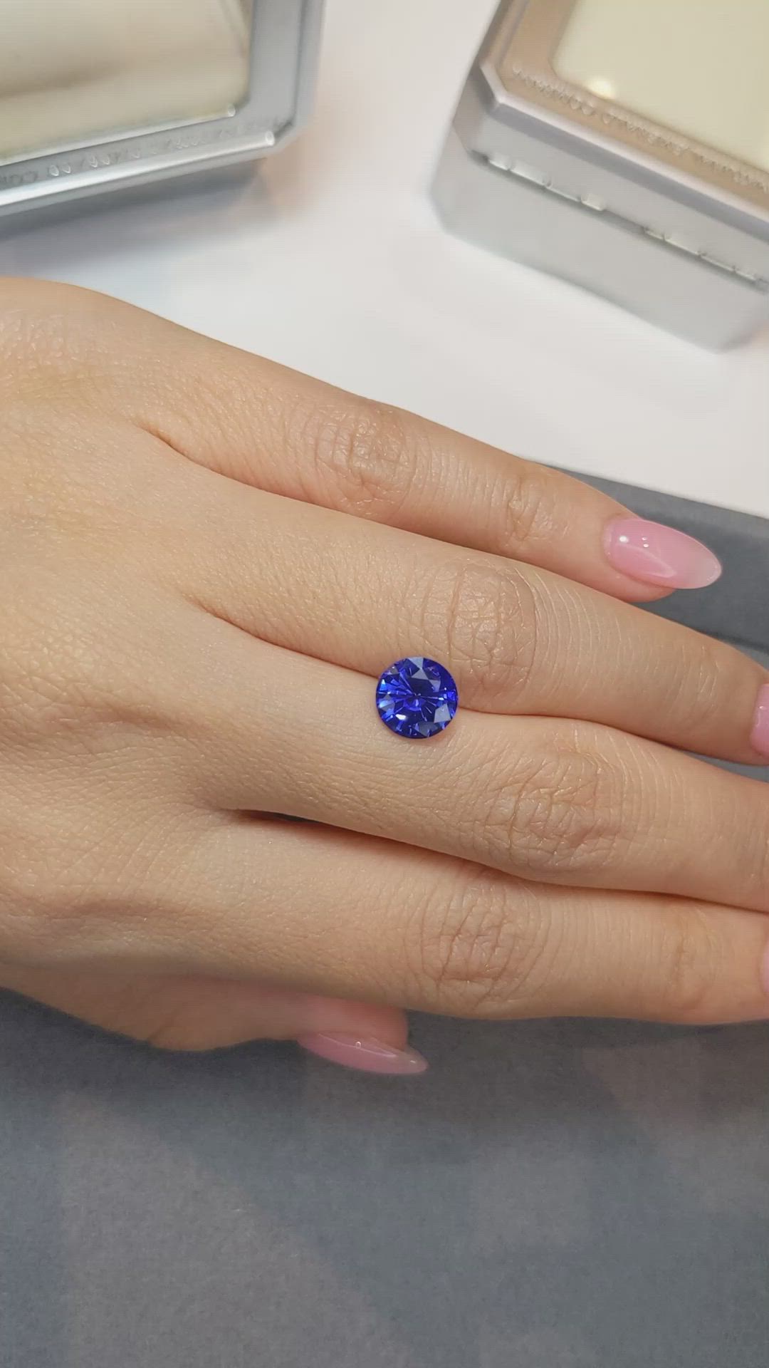 2.28 Ct. Blue Sapphire from Madagascar Size Video