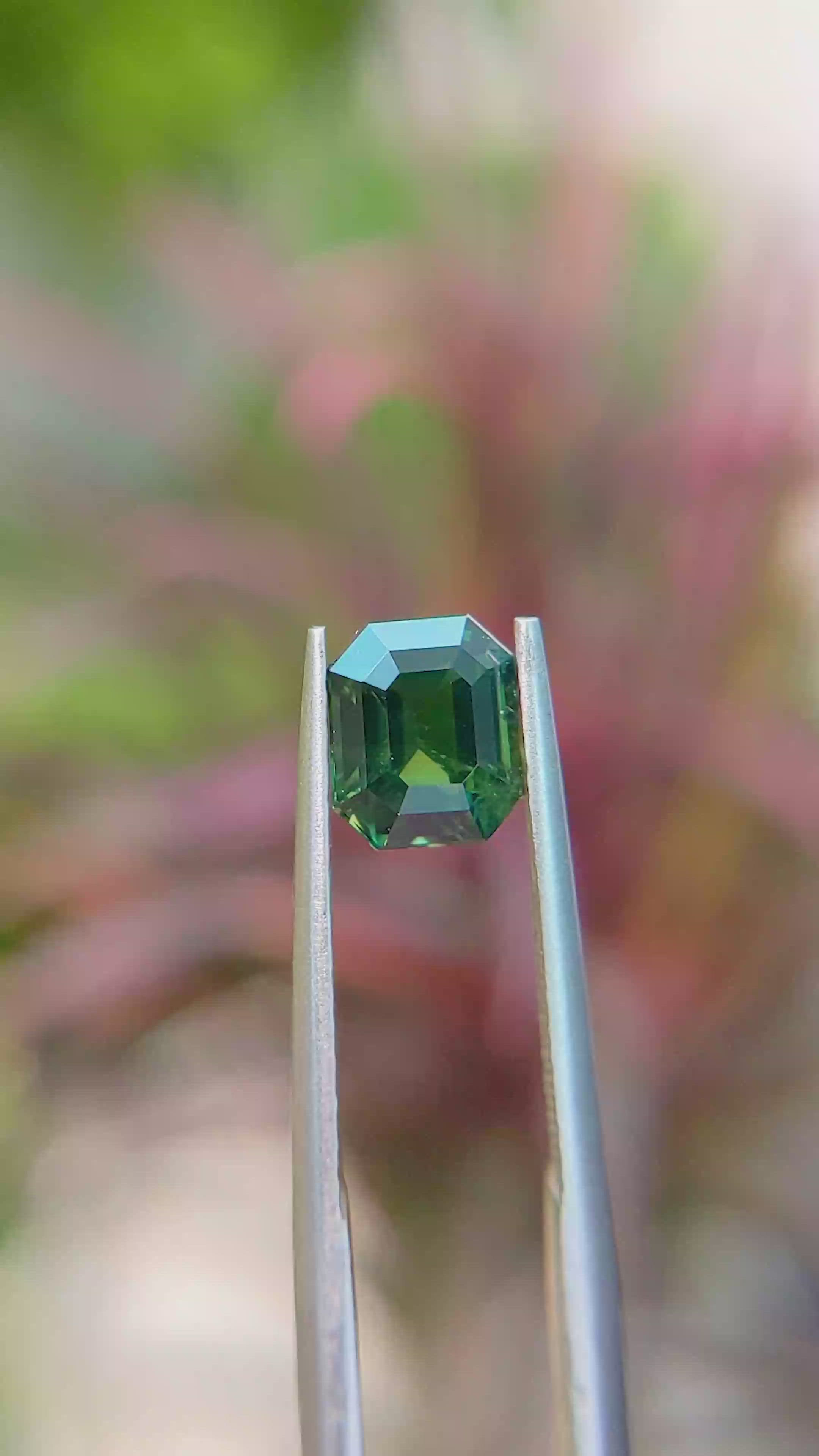 1.59 Ct. Green Sapphire from Africa Size Video