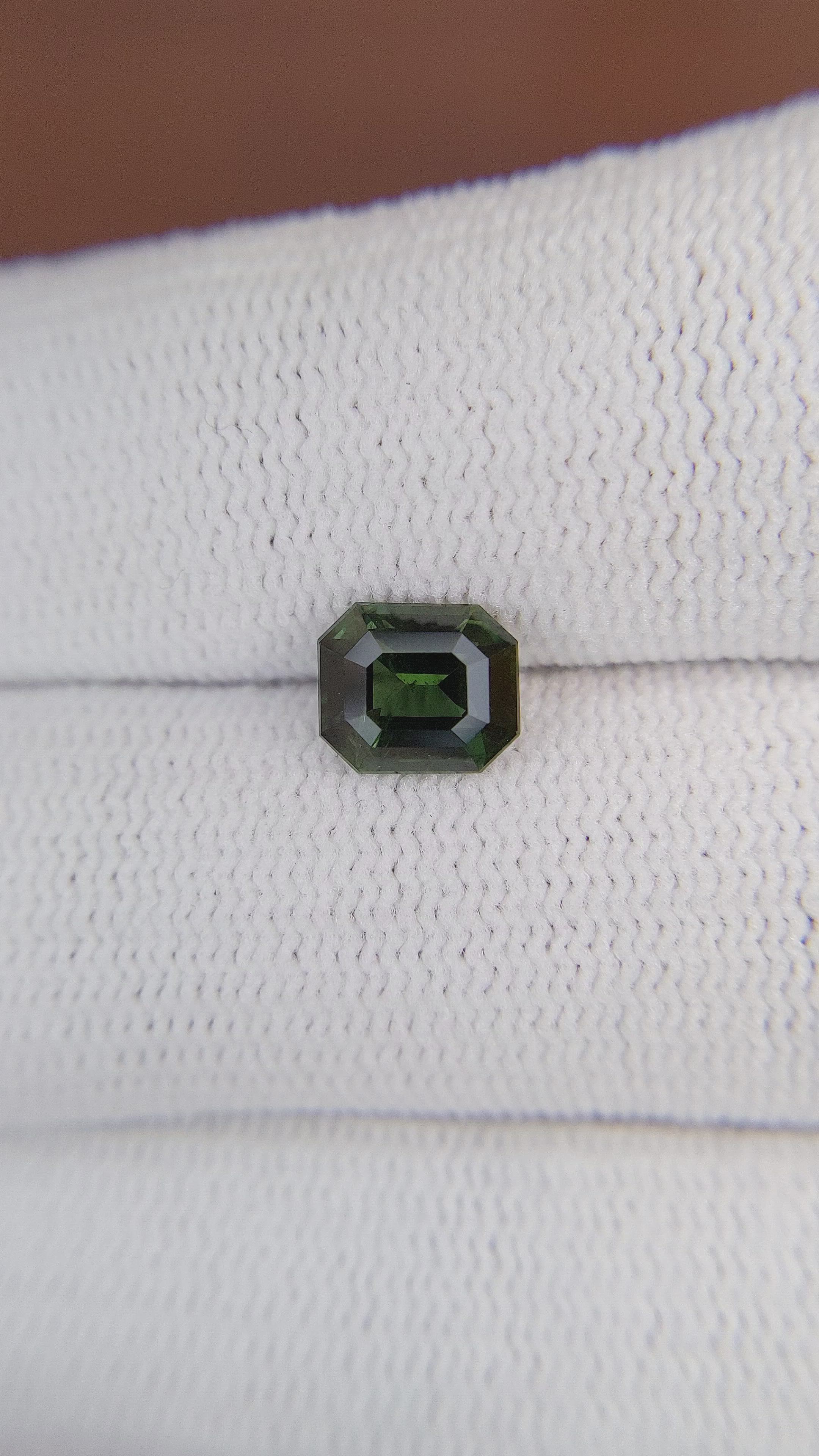 1.59 Ct. Green Sapphire from Africa Size Video