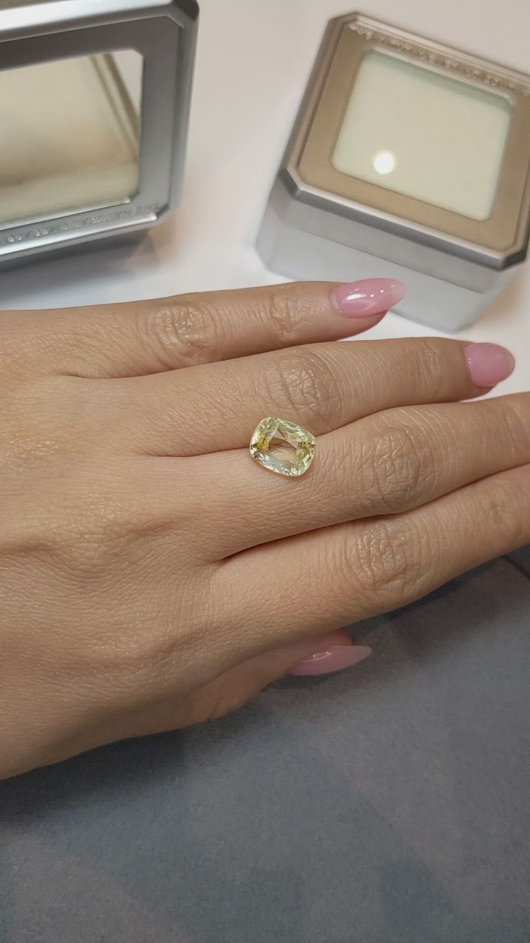 5.03 Ct. Yellow Sapphire from Madagascar Size Video