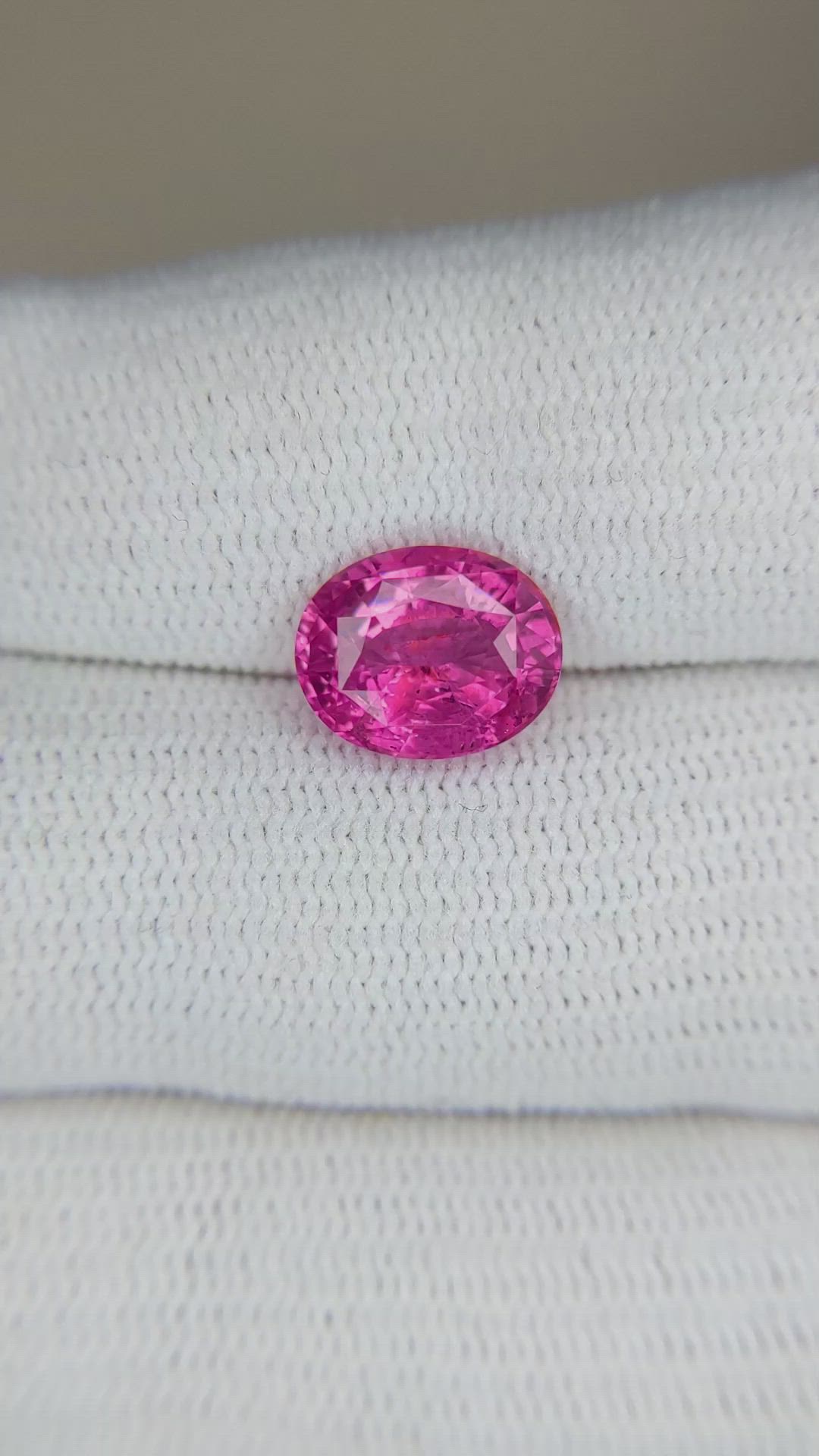 3.17 Ct. Pink Sapphire from Madagascar Size Video