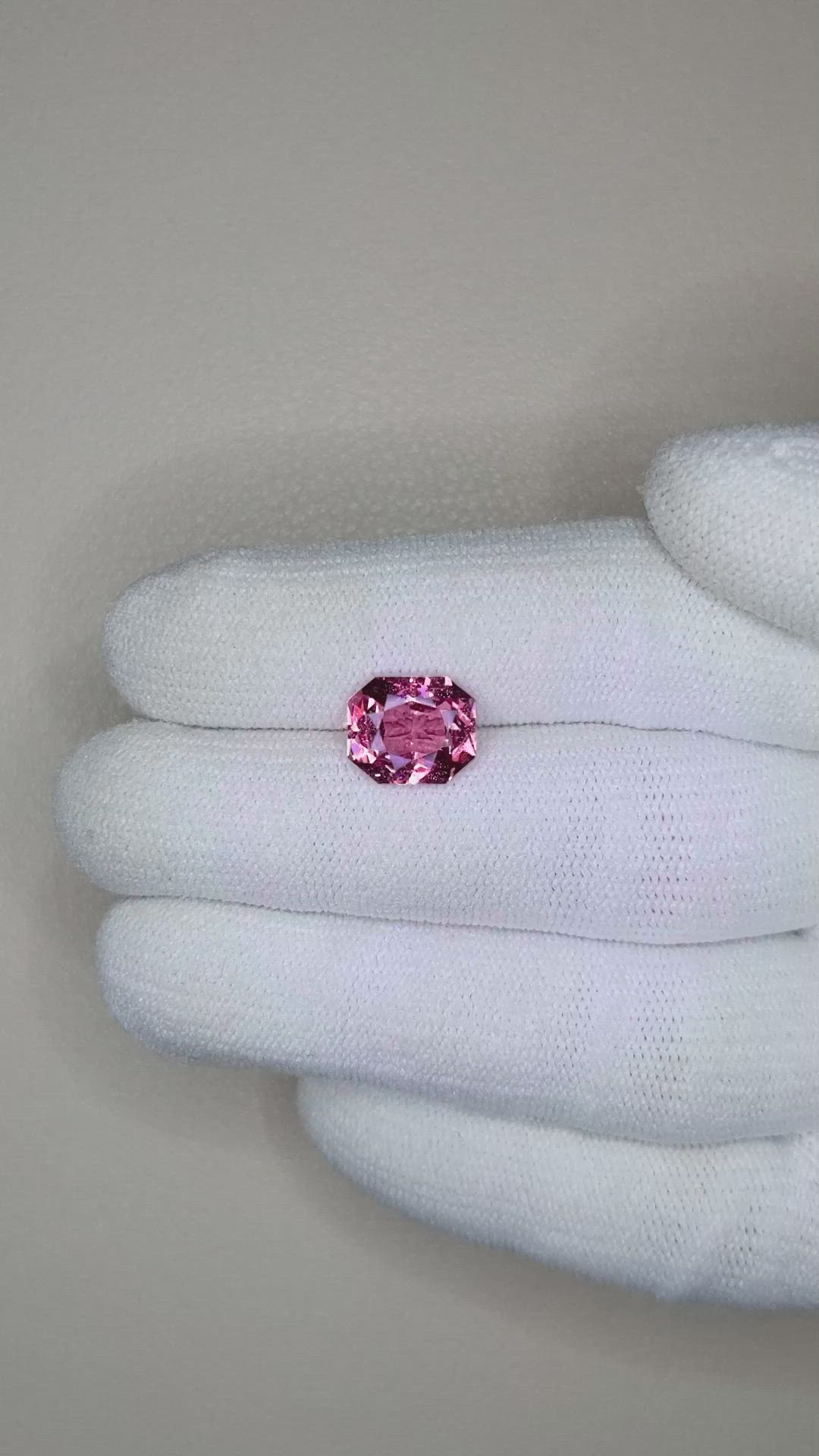 3.29 Ct. Reddish Pink Sapphire from Madagascar Size Video