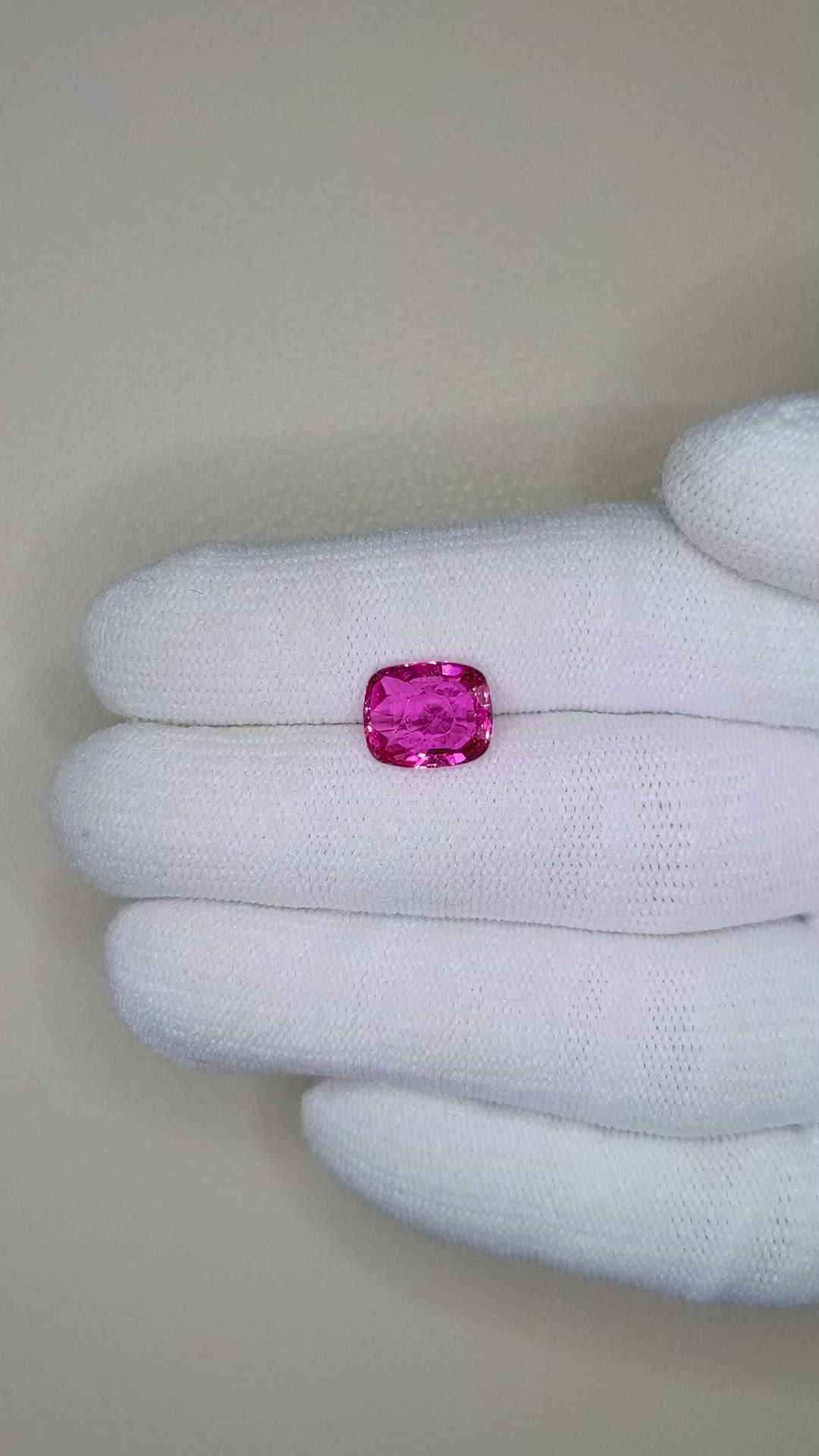 3.24 Ct. Pink Sapphire from Madagascar Size Video