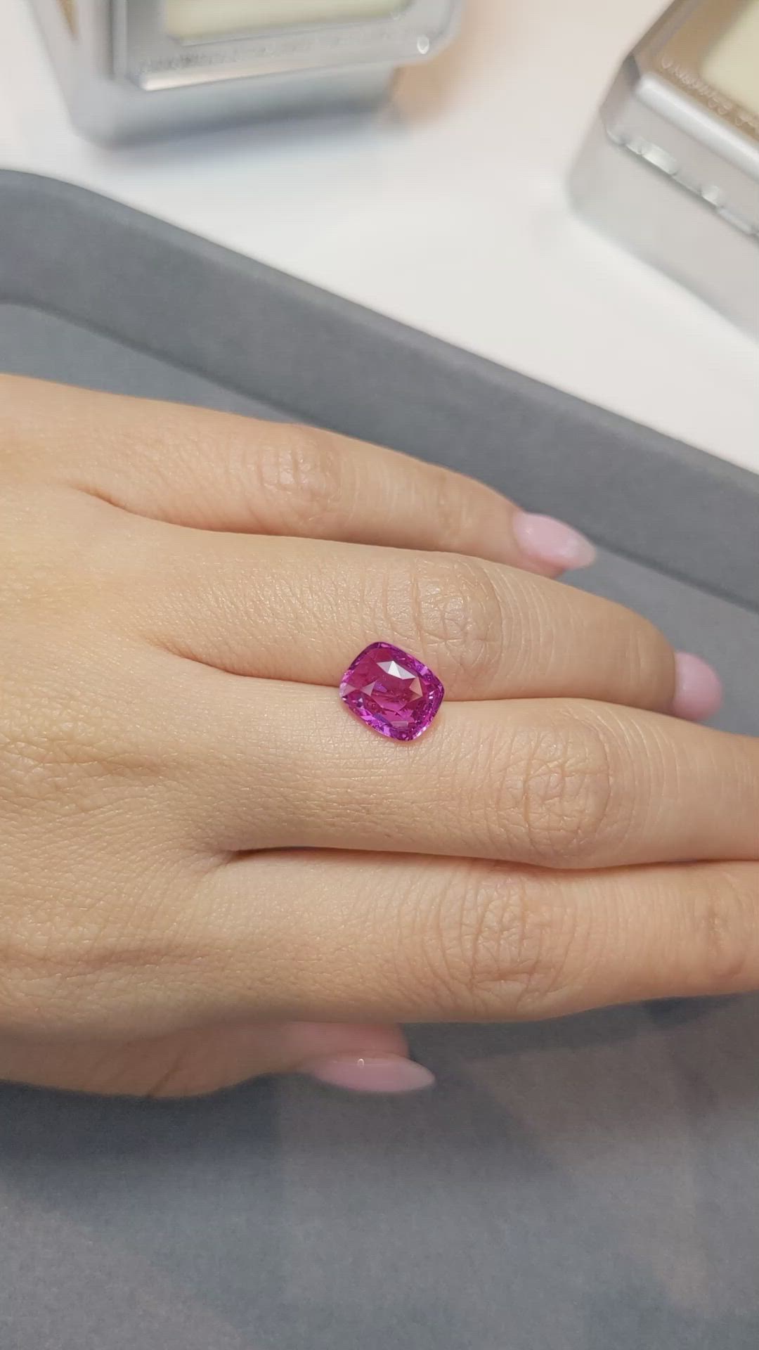 3.24 Ct. Pink Sapphire from Madagascar Size Video