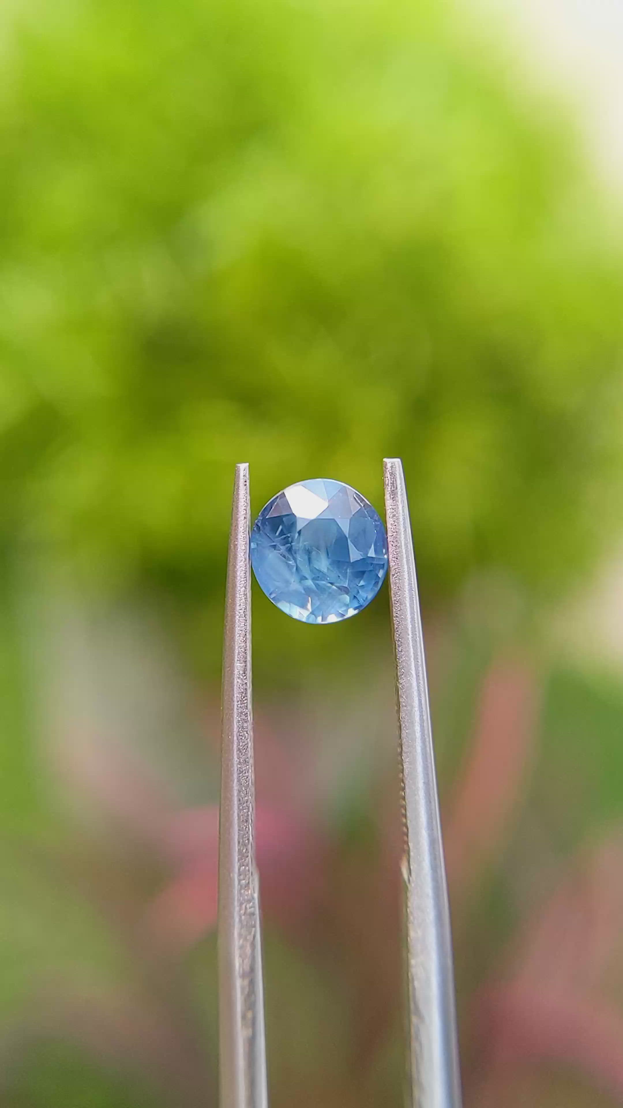 1.16 Ct. Blue Sapphire from Africa Size Video