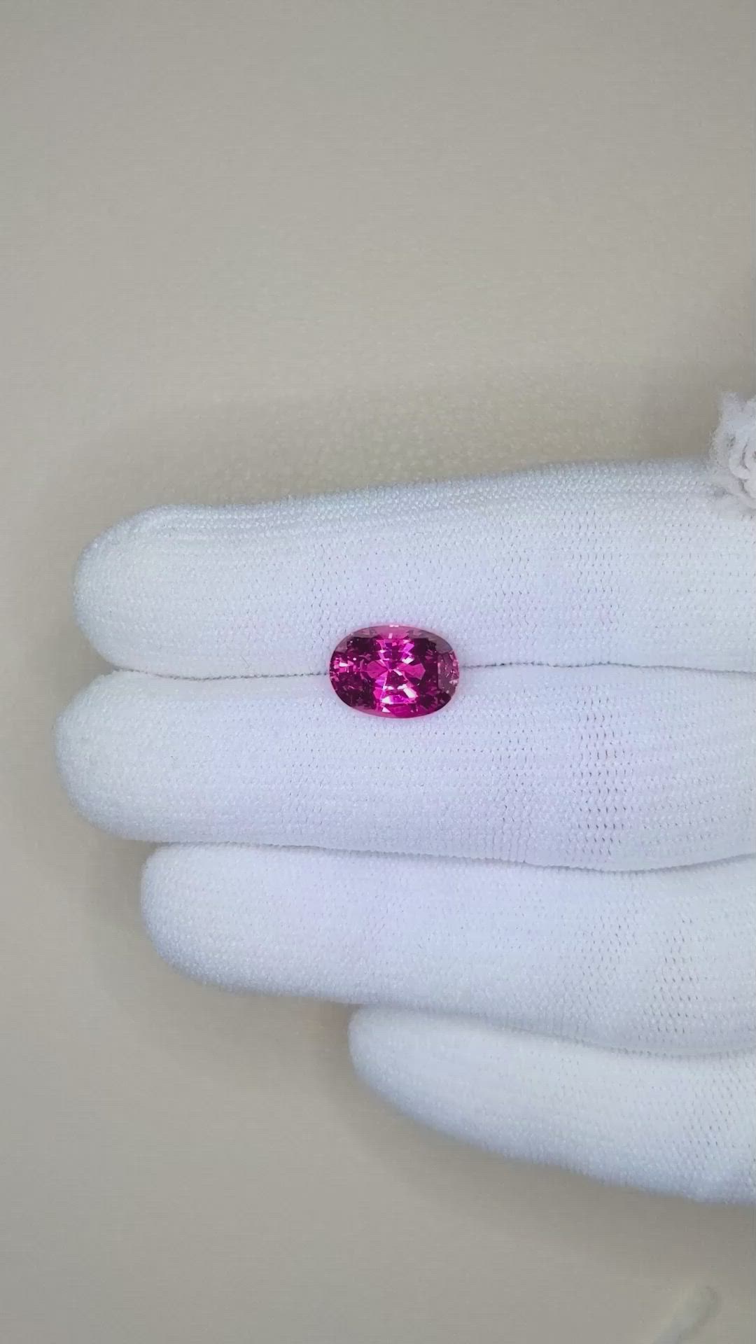 3.54 Ct. Pink Sapphire from Madagascar Size Video