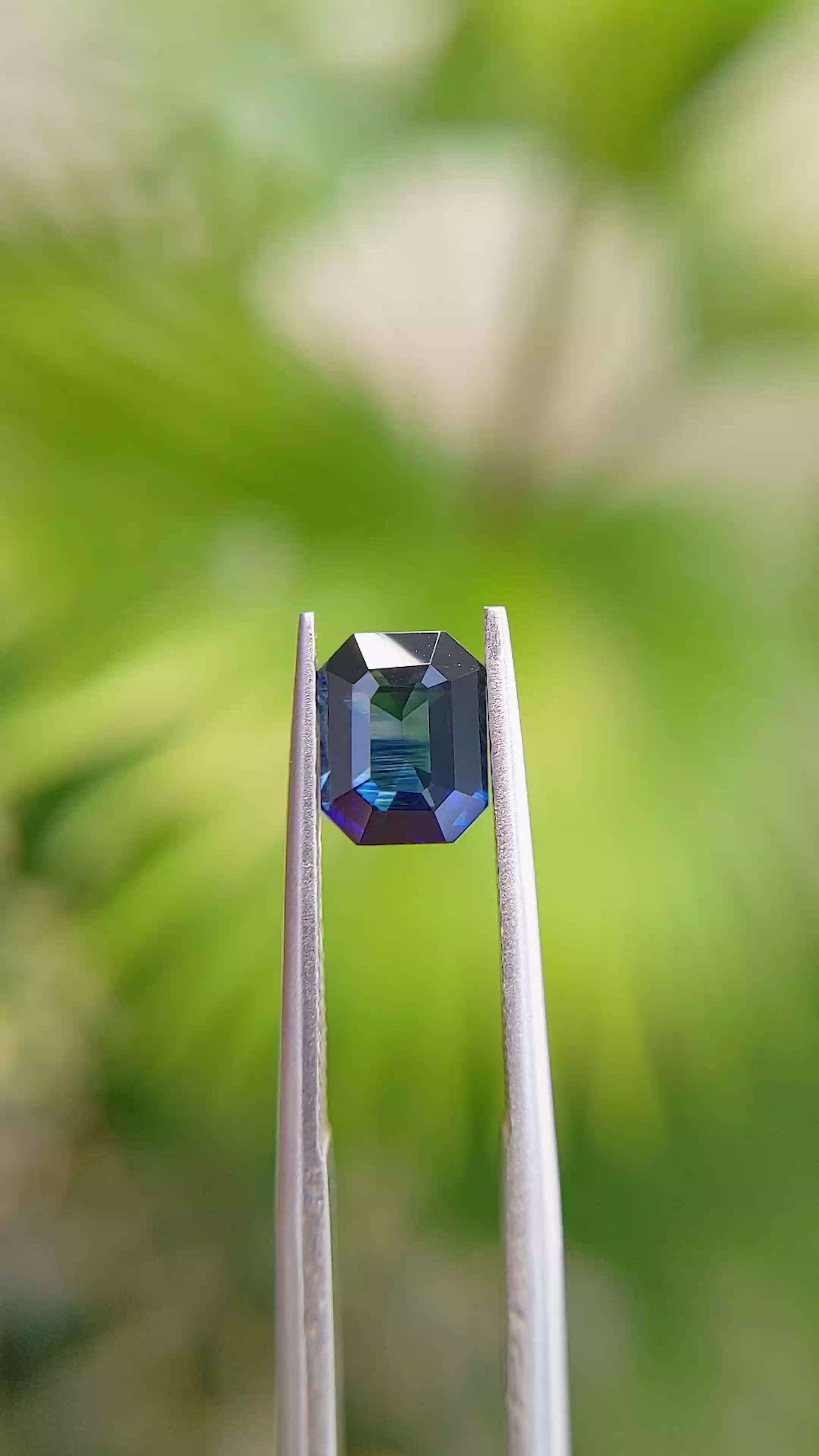 1.36 Ct. Blue Sapphire from Africa Size Video