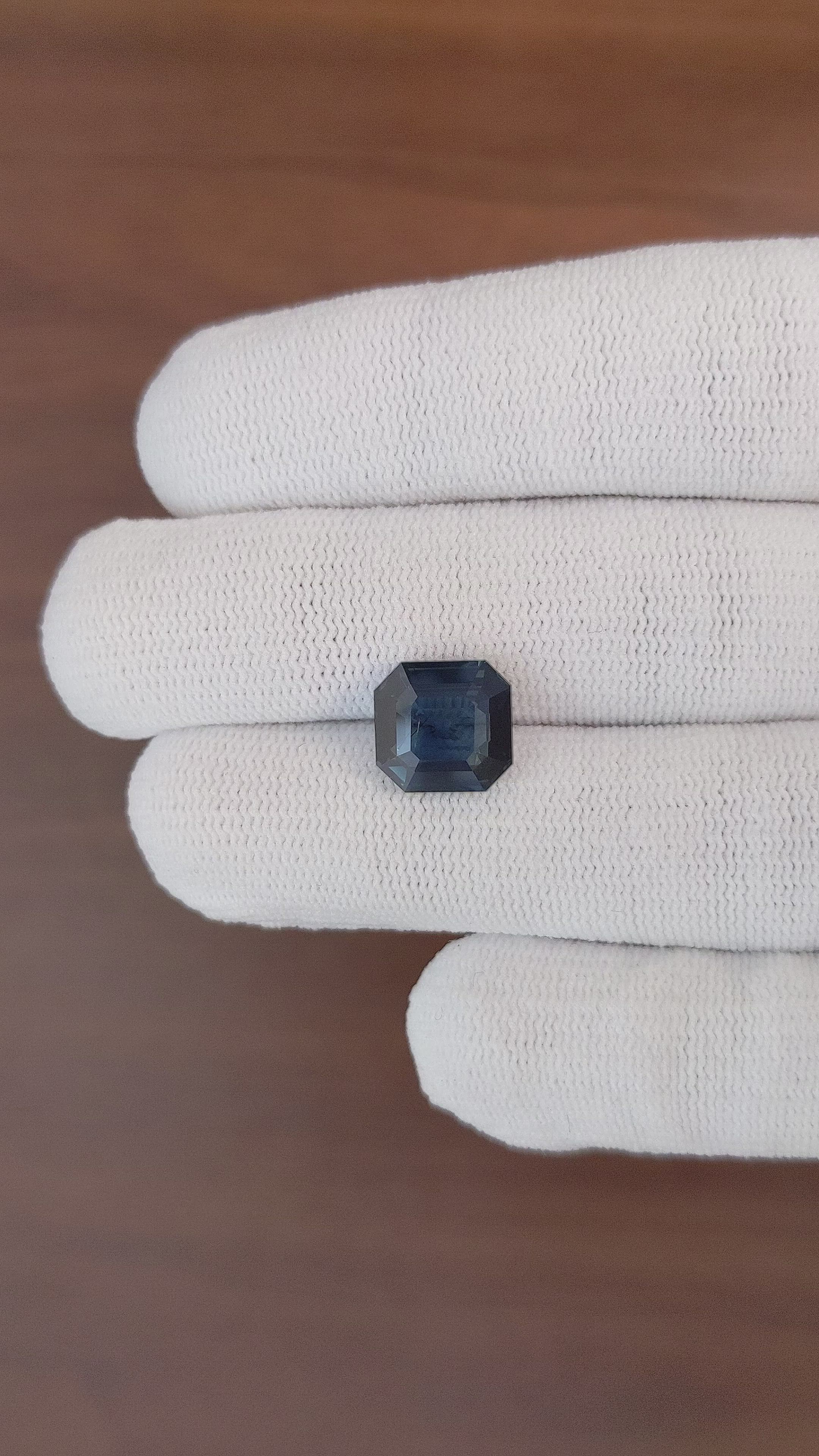 5.08 Ct. Greenish Blue Sapphire from Africa Size Video